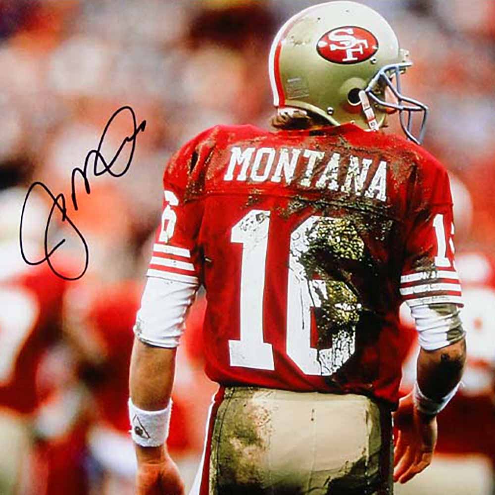 Joe Montana Autographed Photo w Super Bowl Rings – Gold & Silver Pawn Shop