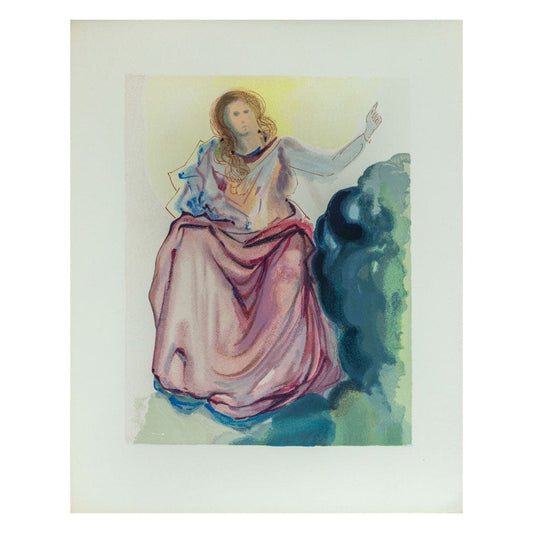 Salvador Dali - Beatrice resolves Dante’s doubts From the Divine Comedy thumb