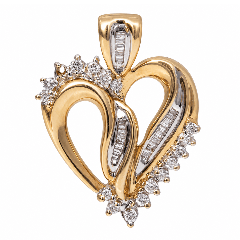 10K Yellow Gold Two-Tone Diamond Heart Pendant - 5.5G
Gold & Silver Pawn Shop