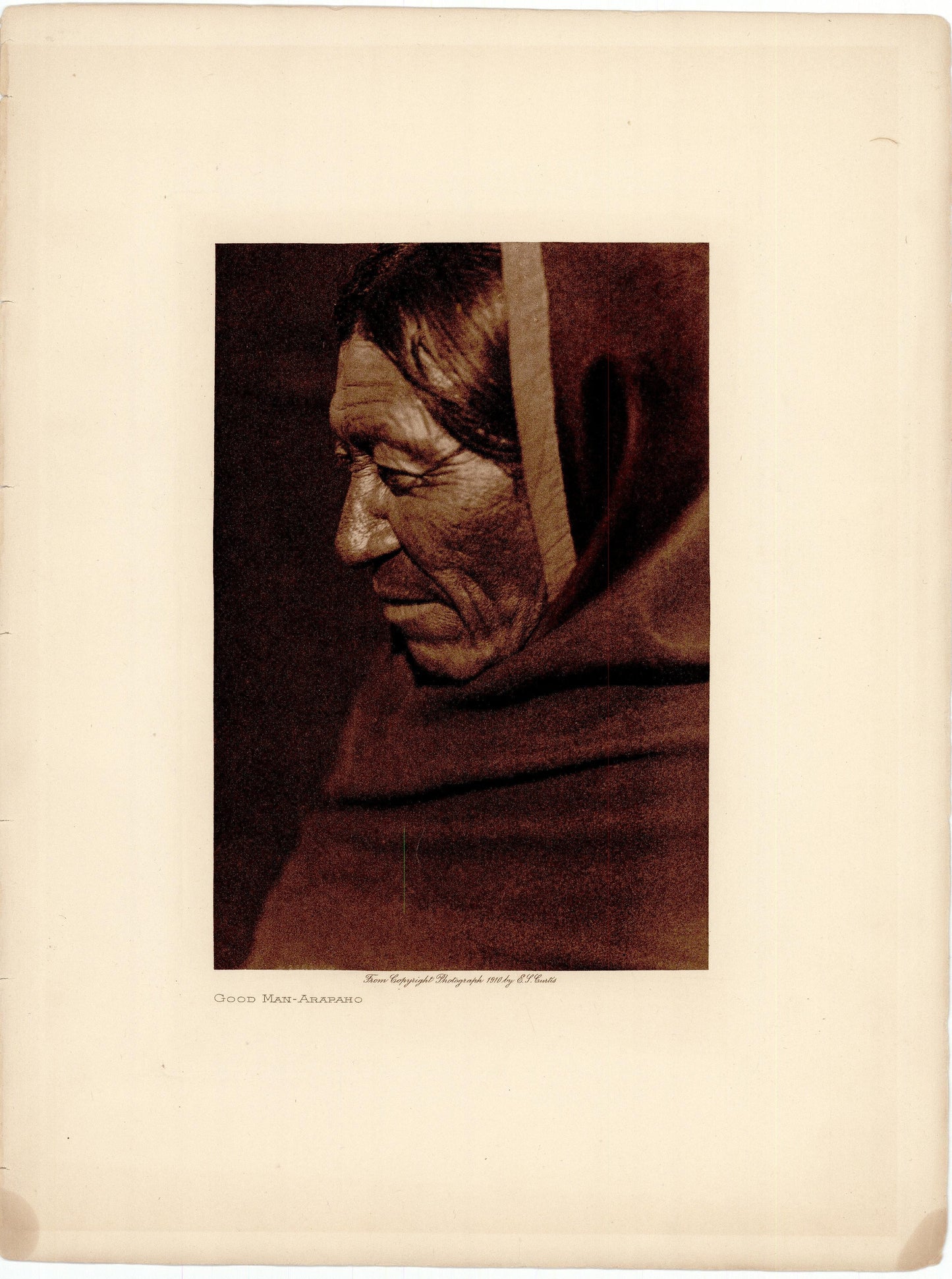 Edward Curtis; Good Man- Arapaho Art G S Pawn