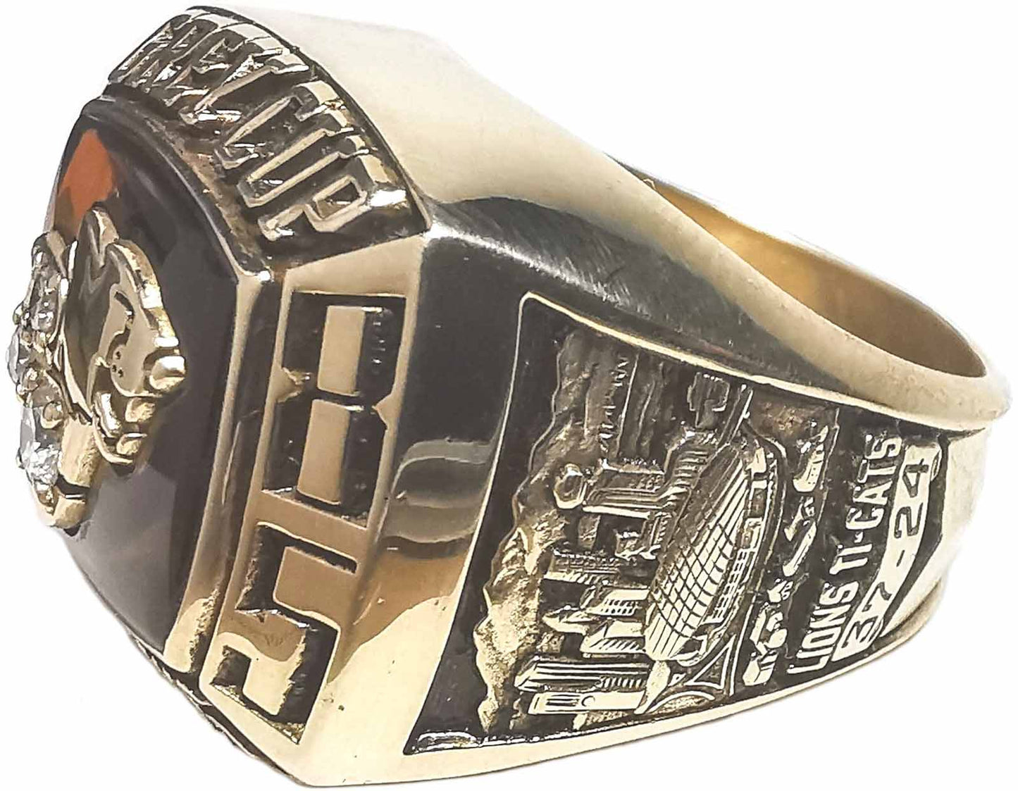 1985 British Columbia Lions Grey Cup Ring Gold & Silver Pawn Shop