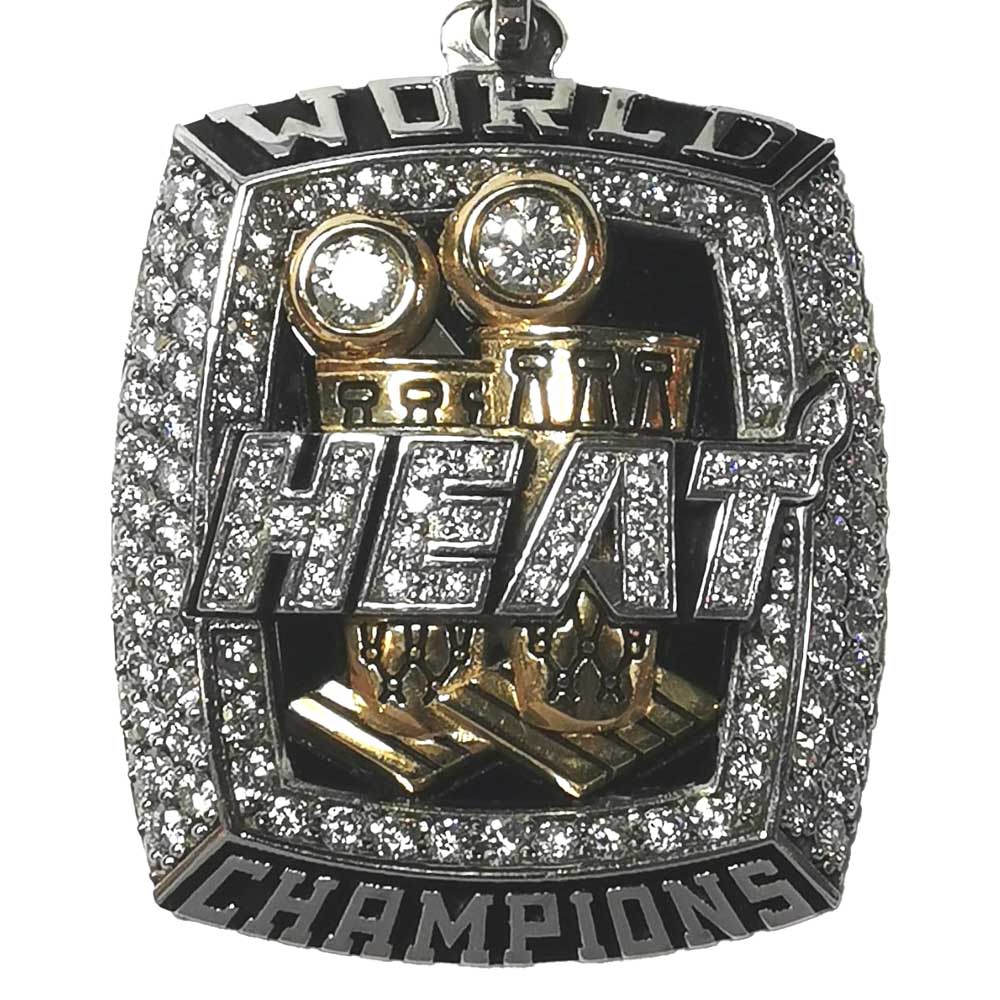 2012 Miami Heat NBA Championship Pendant "World Champions" Gold & Silver Pawn Shop