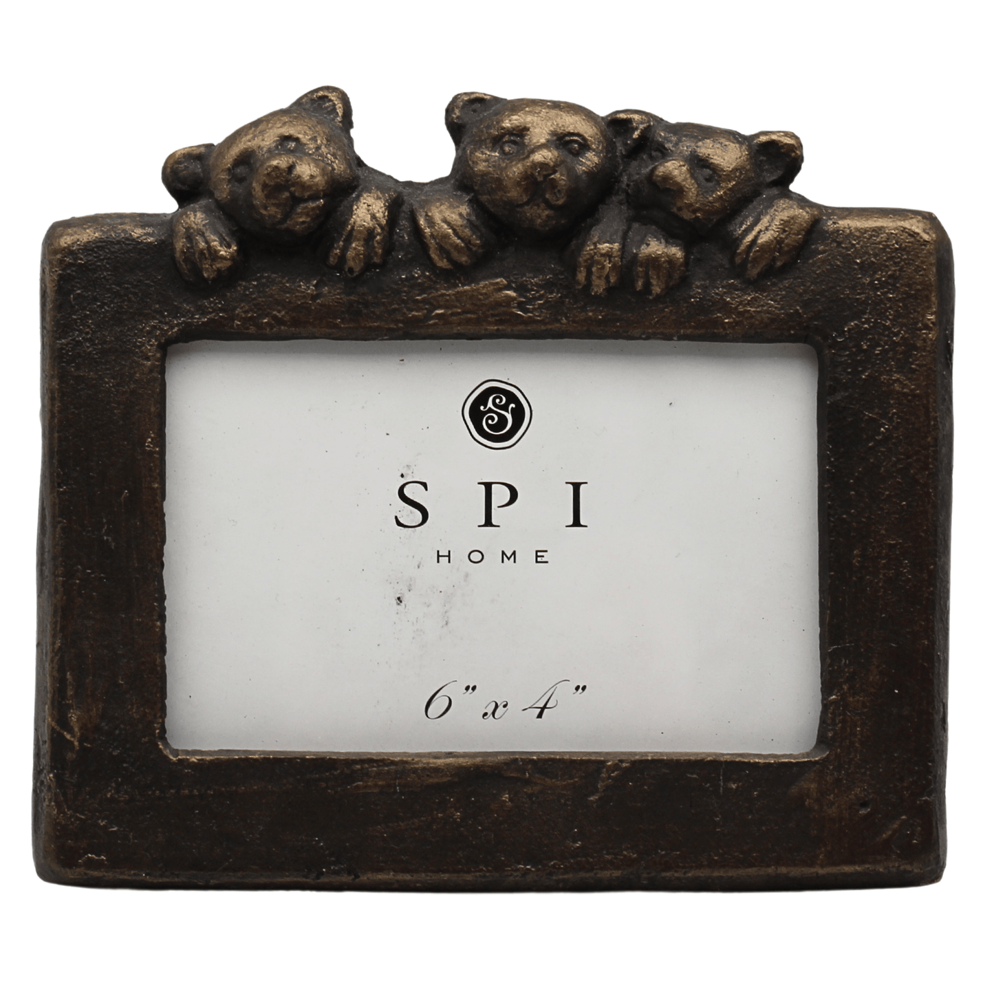 Bear Cub Trio Picture Frame Gold & Silver Pawn Shop