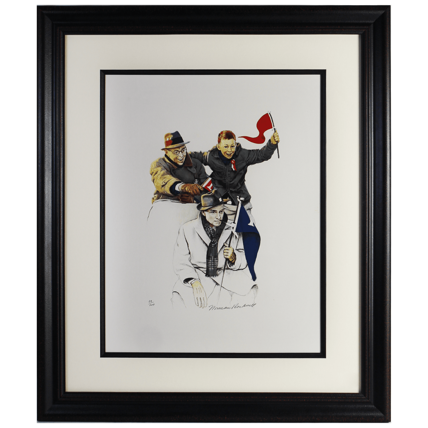 Norman Rockwell; Cheering, 1972 Art Gold & Silver Pawn Shop