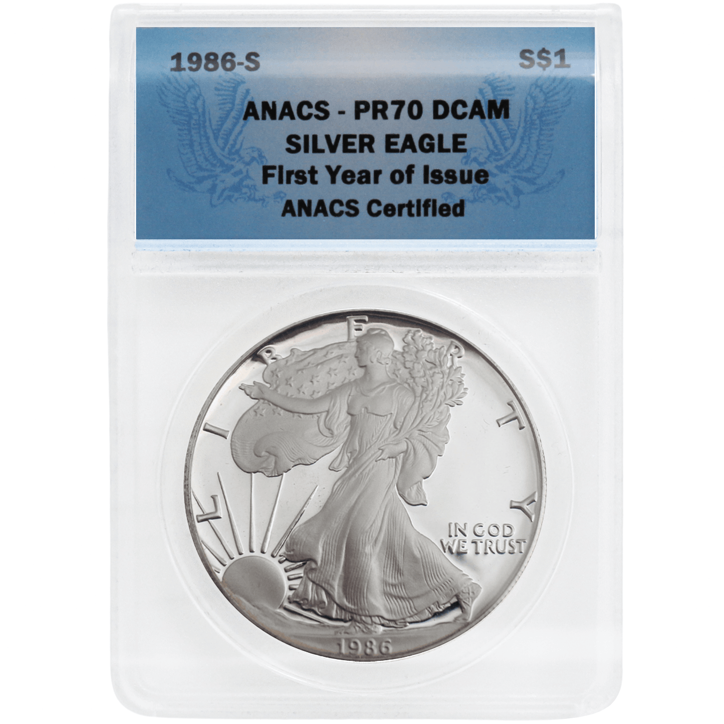 ANACS-PR70 DCAM Silver Eagle $1 - Various Dates Gold & Silver Pawn Shop