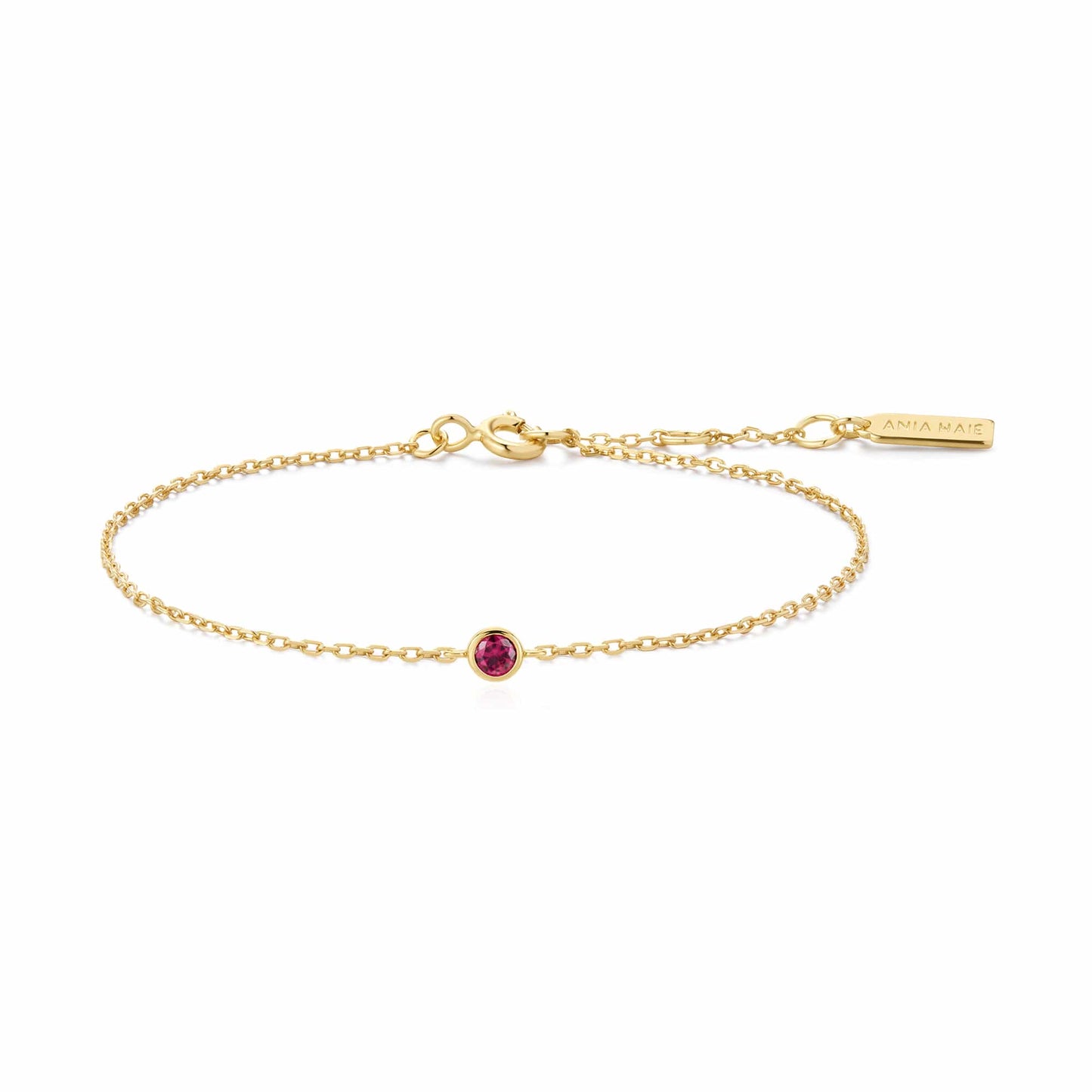 Crimson Solitaire Bracelet Gold & Silver Pawn Shop