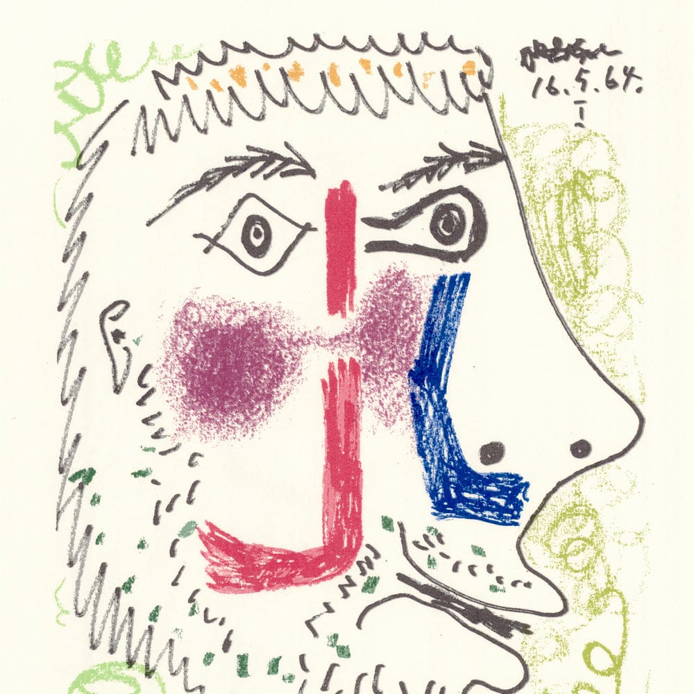 Picasso: Cubist Portrait 16.5.64, Le Goût du Bonheur Art G S Pawn