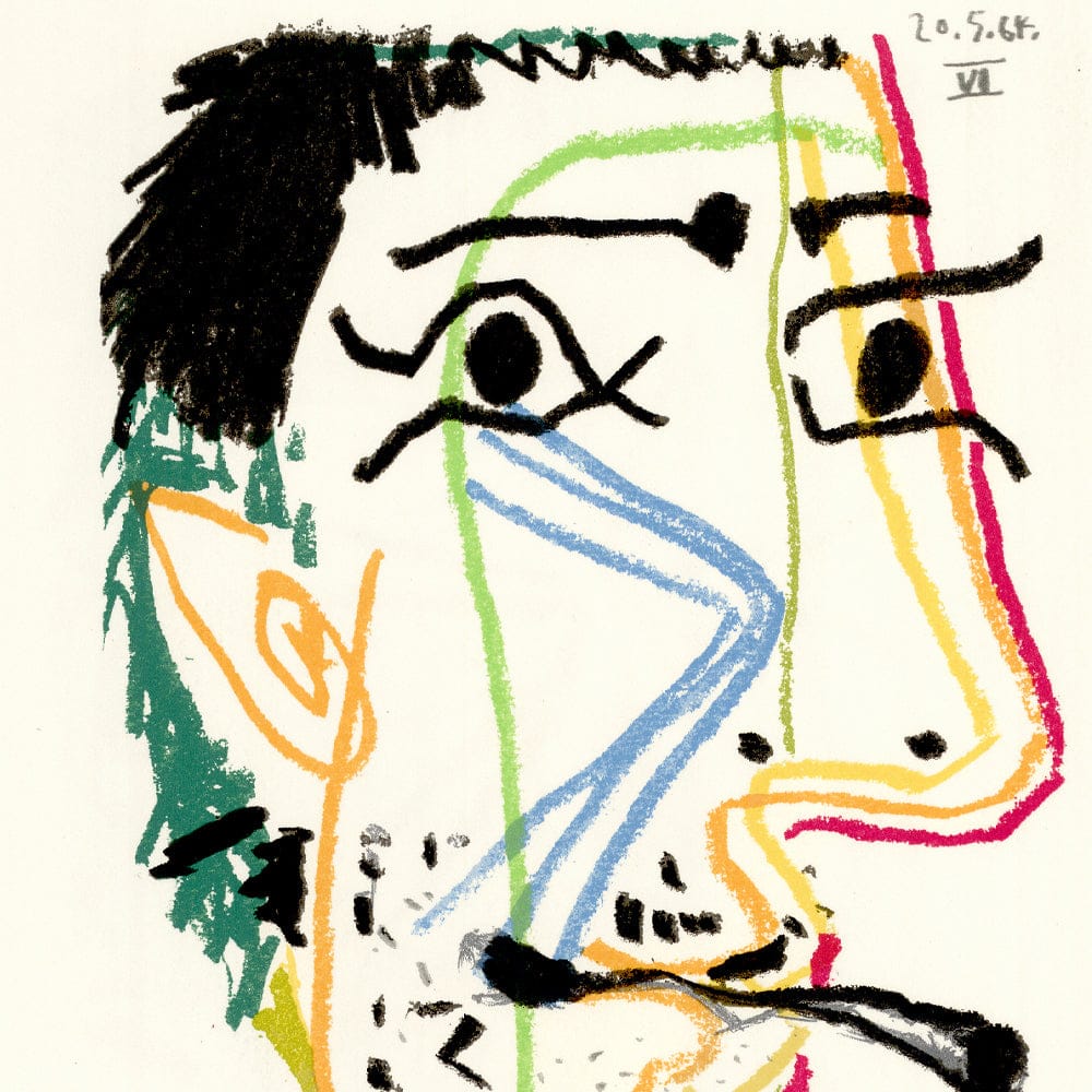 Picasso: Cubist Portrait VI 20.5.64, Le Goût du Bonheur Art G S Pawn