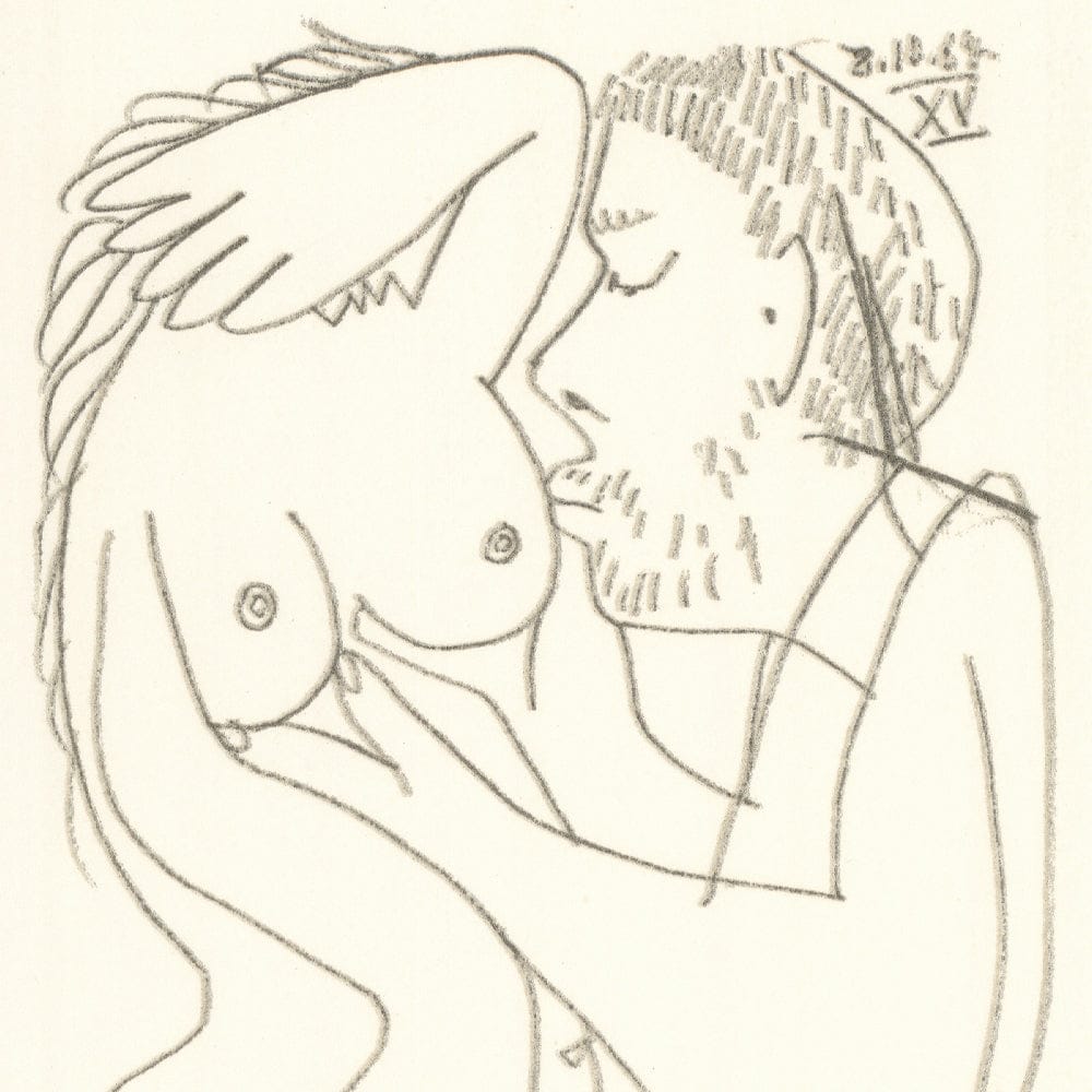 Picasso: Cubist Couple Embracing XV 8.10.64 Art G S Pawn
