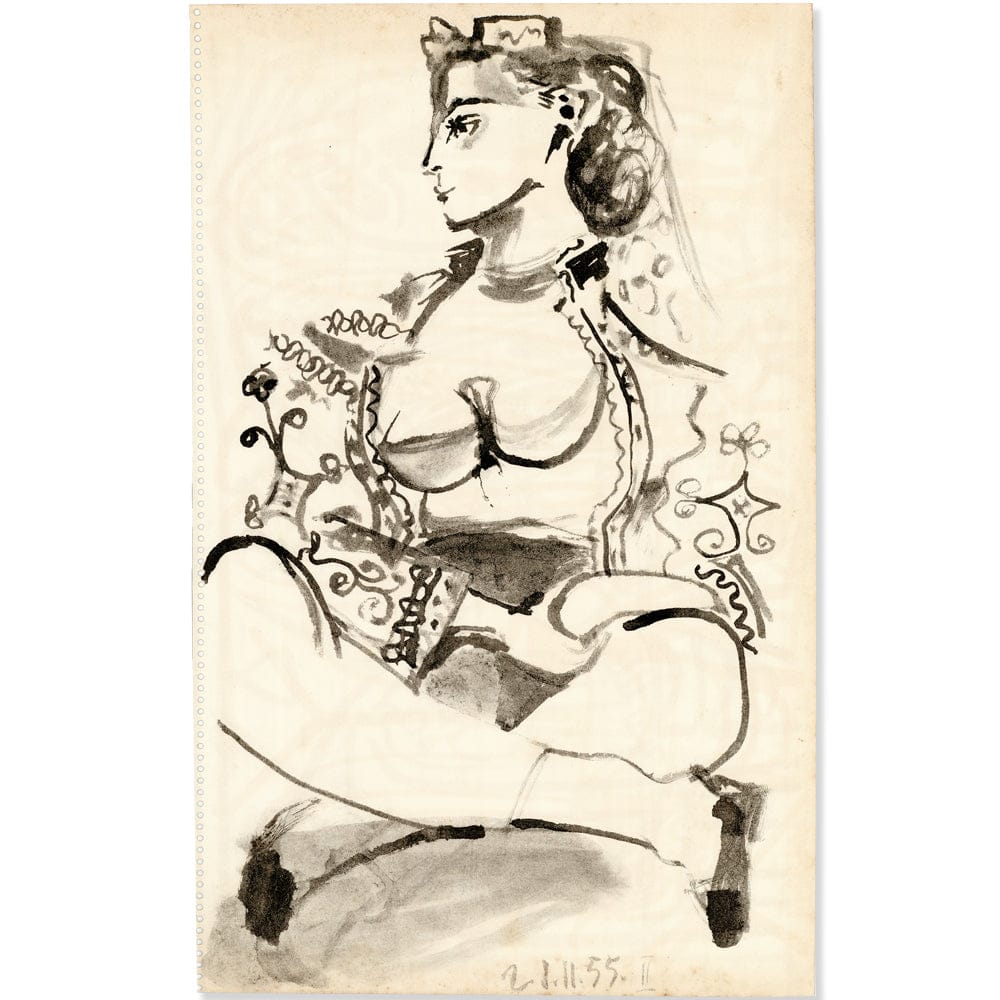 Picasso: Odalisque II 21.11.55, Carnet de la Californie Art G S Pawn
