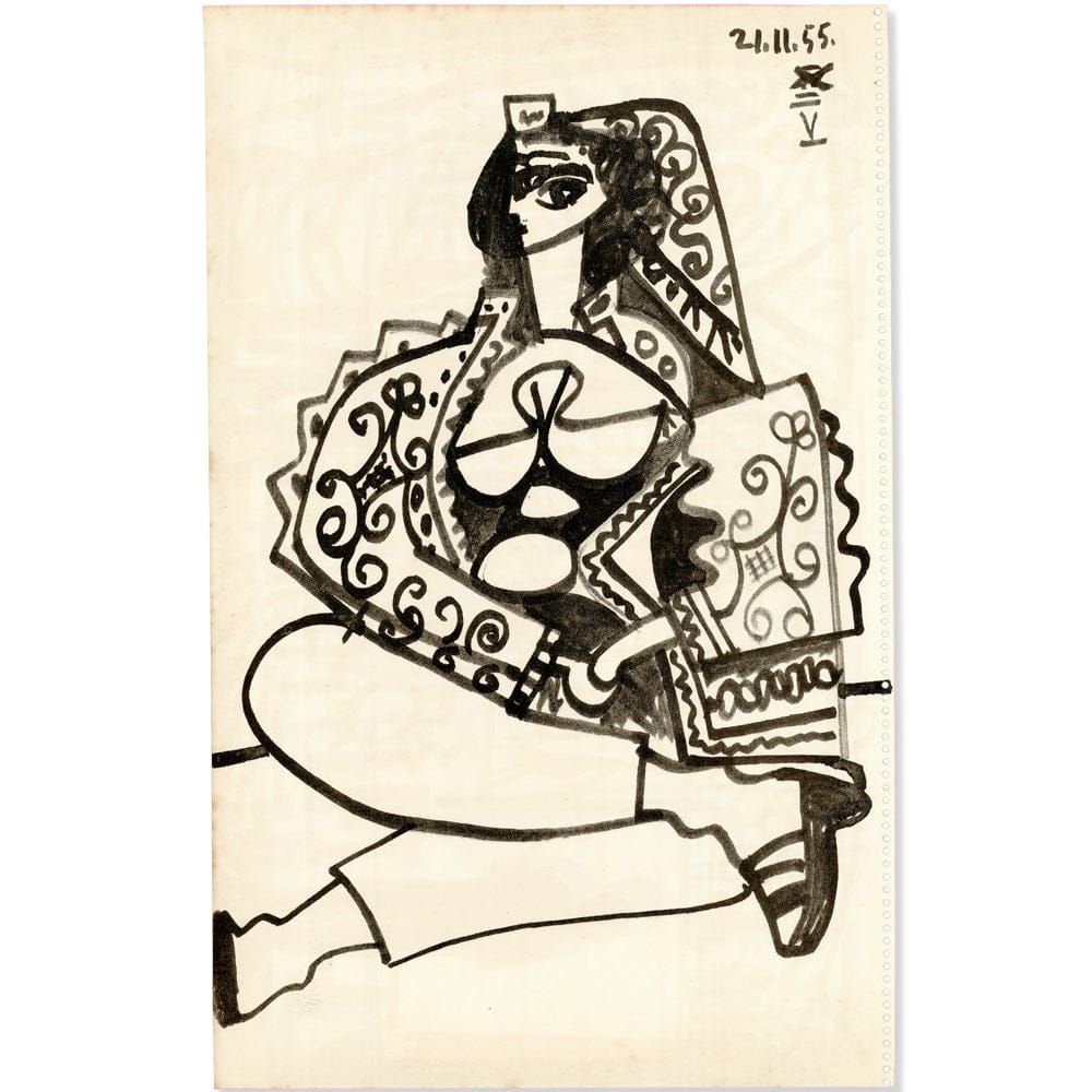 Picasso: Odalisque V 21.11.55, Carnet de la Californie Art G S Pawn