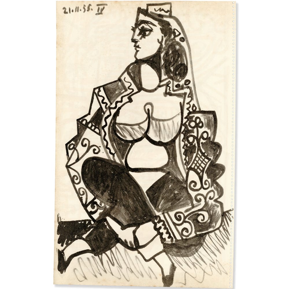Picasso: Odalisque IV 21.11.55, Carnet de la Californie Art G S Pawn