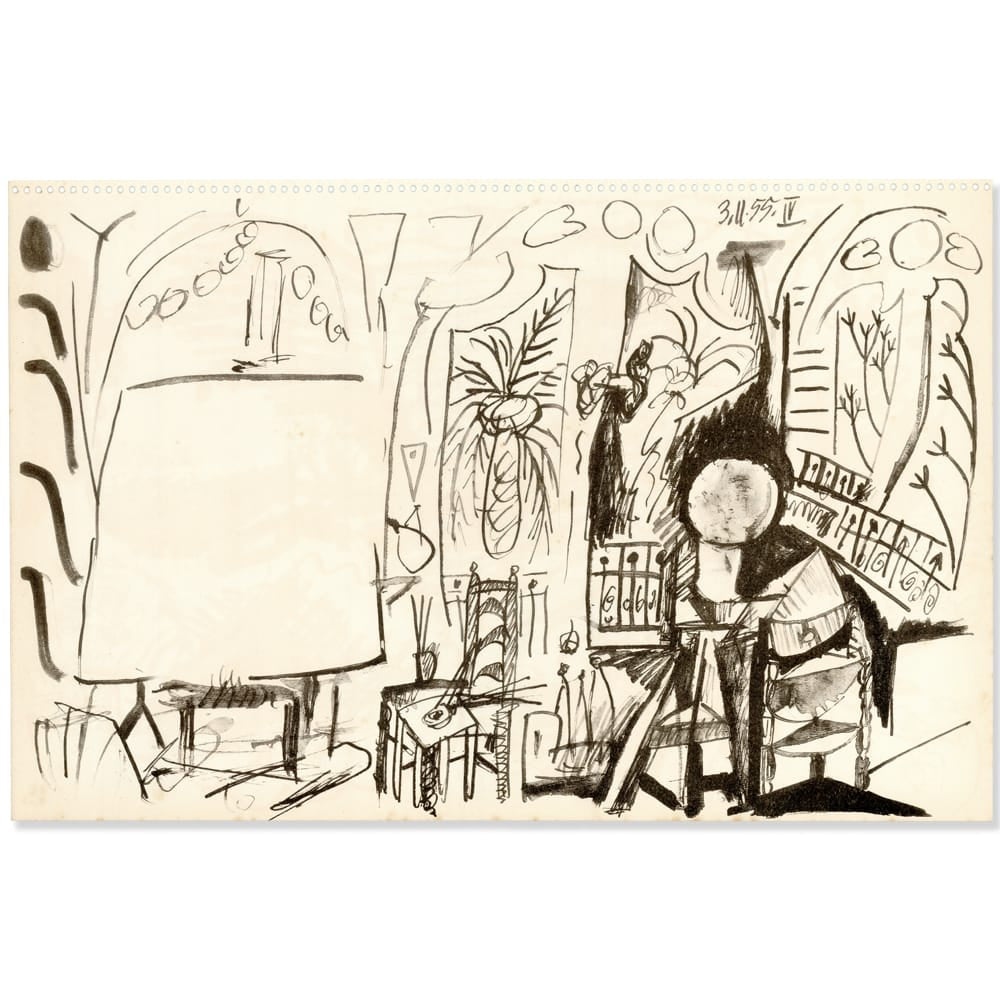Picasso: Studio Study IV 3.11.55, Carnet de la Californie Art G S Pawn