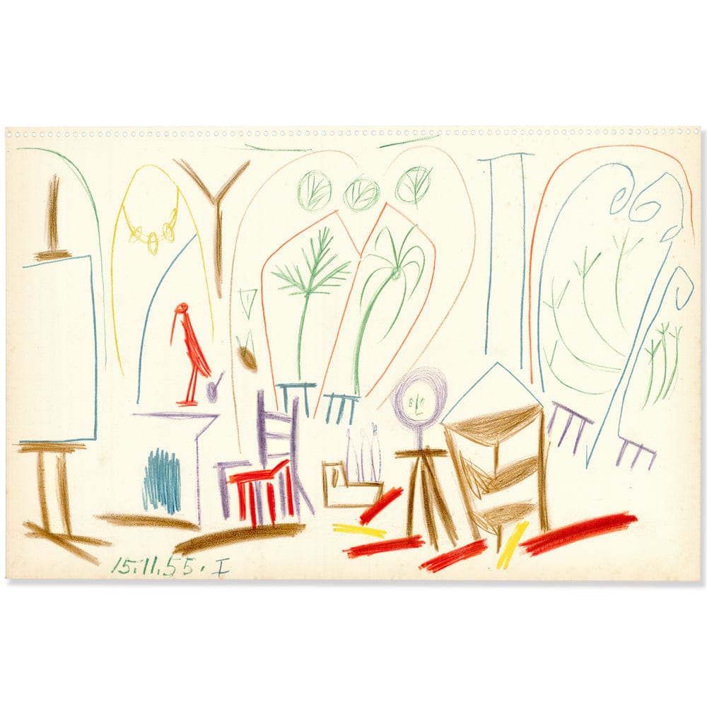 Picasso: Studio Study I 15.11.55, Carnet de la Californie Art G S Pawn