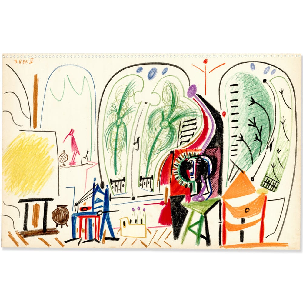 Picasso: Studio Study V 8.11.55, Carnet de la Californie Art G S Pawn