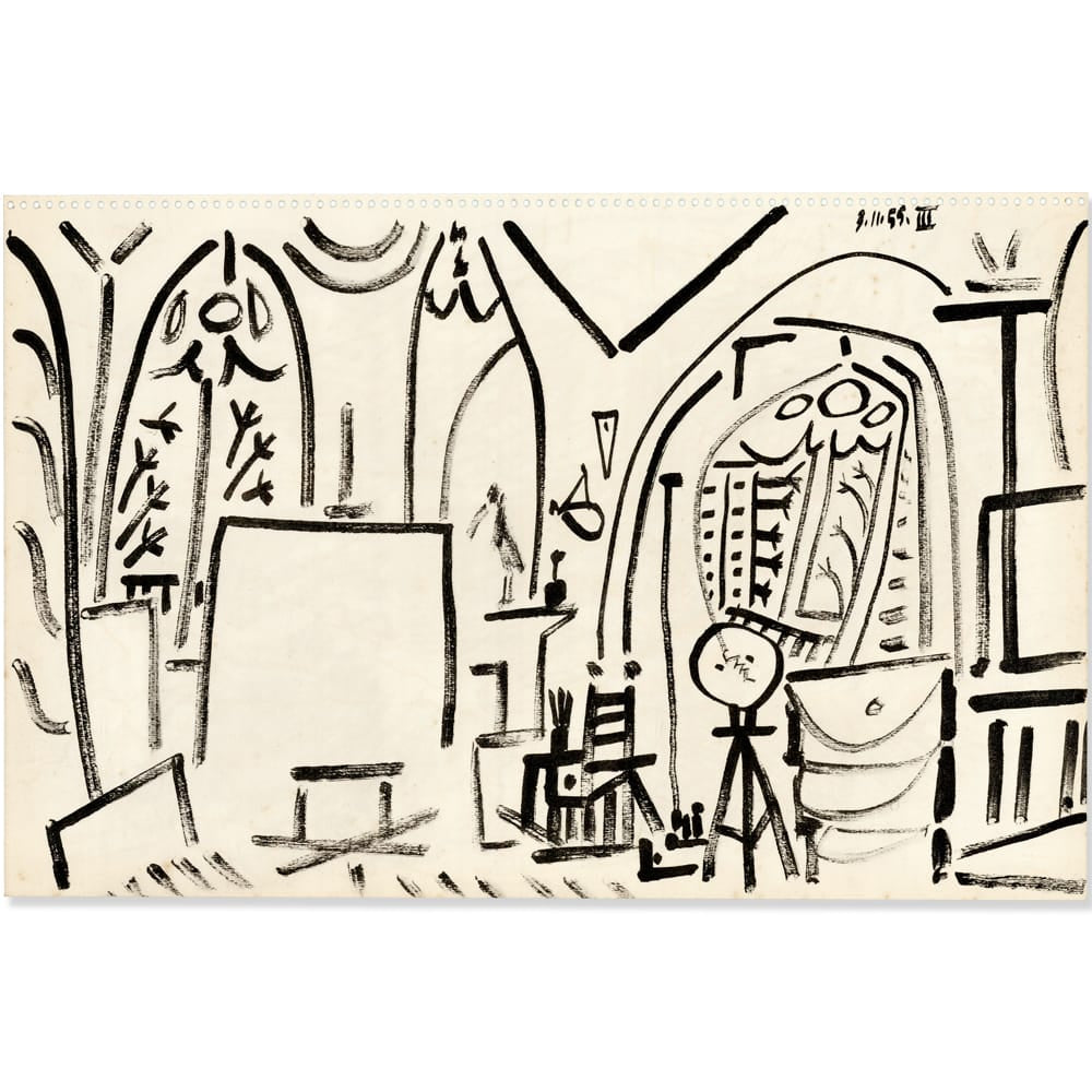 Picasso: Studio Study III 3.11.55, Carnet de la Californie Art G S Pawn