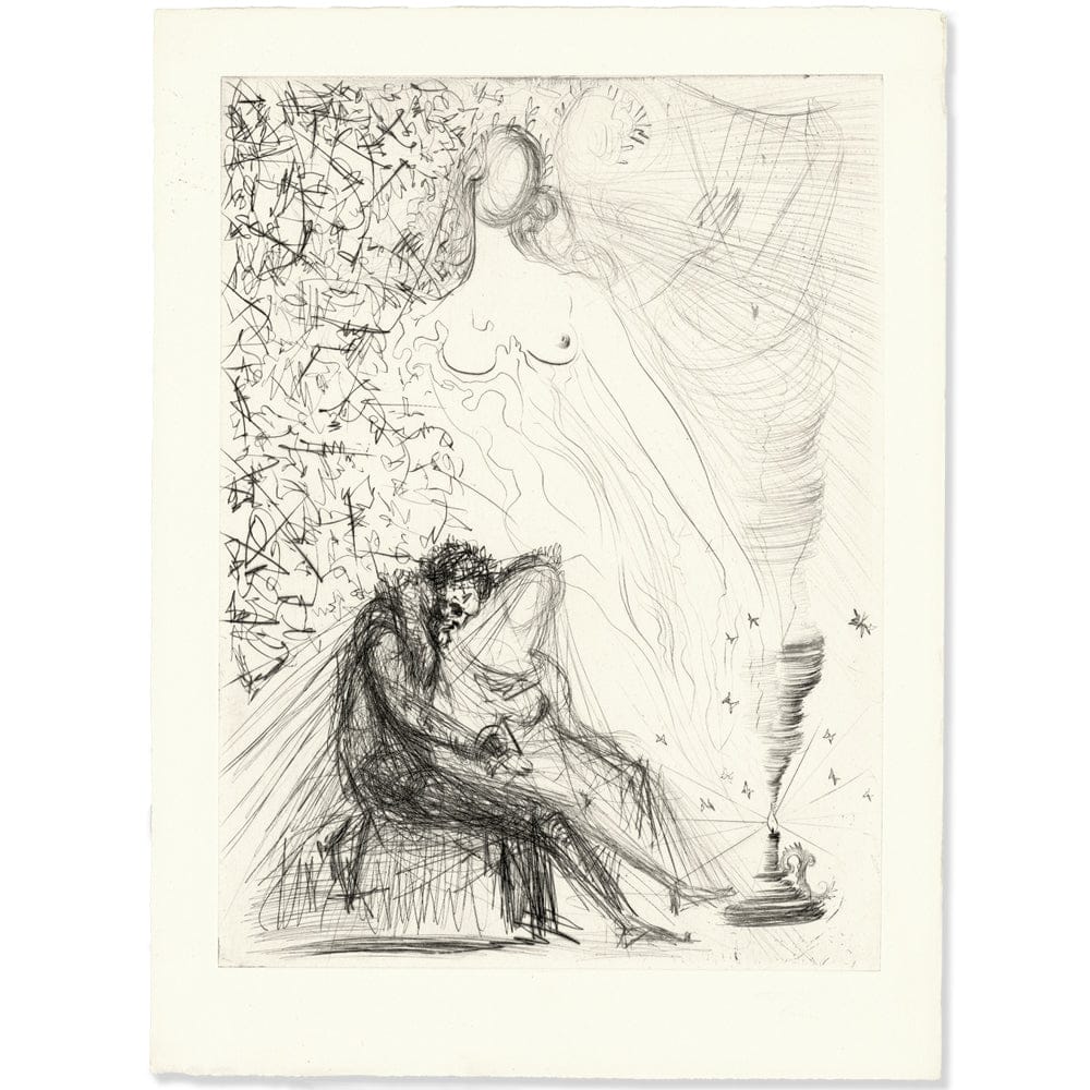 Salvador Dalí: Le Couple à la Bougie, "Les Amours de Cassandre," 1968 Art G S Pawn