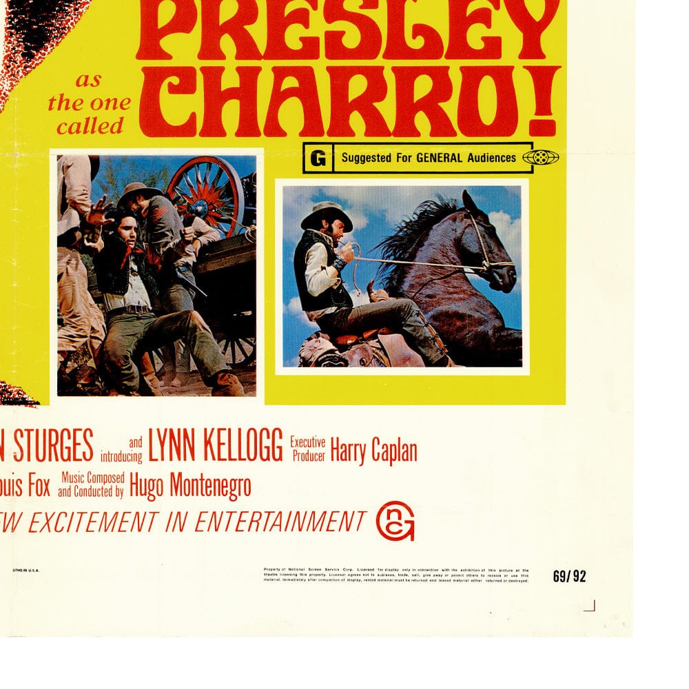 Charro!: Original One Sheet Movie Poster, 1969 Art G S Pawn