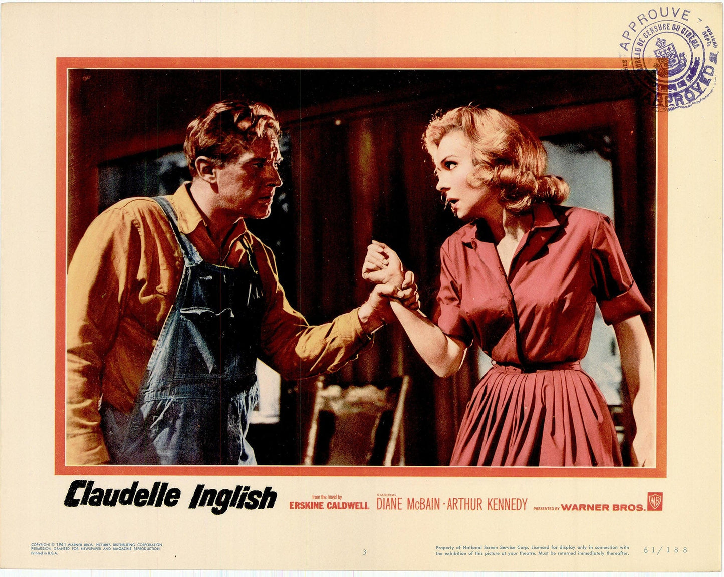 Claudelle Inglish: Original Lobby Card Bundle, 1961 Art G S Pawn