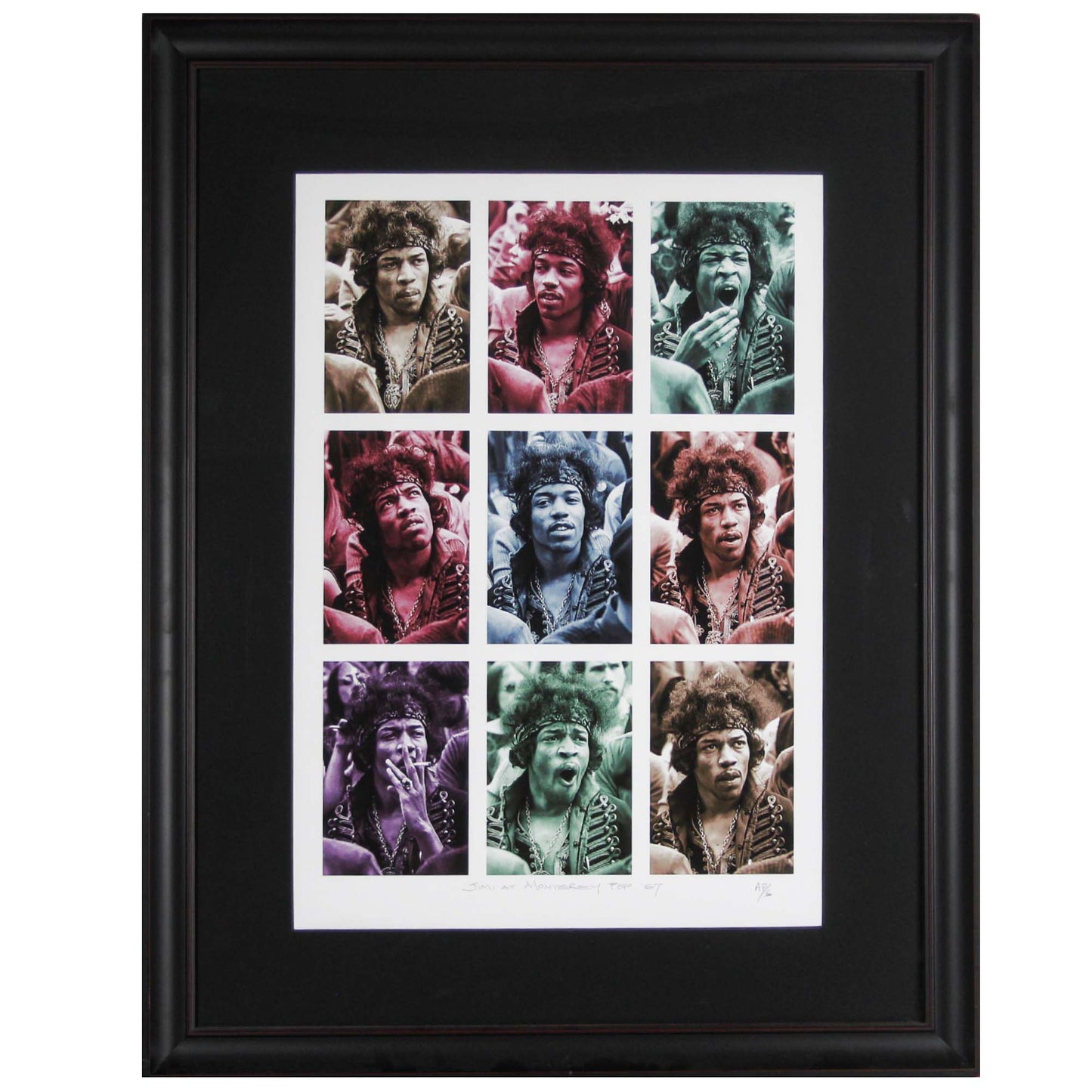 Colin Beard; Jimi At Monterey in Crowd Art Gold & Silver Pawn Shop