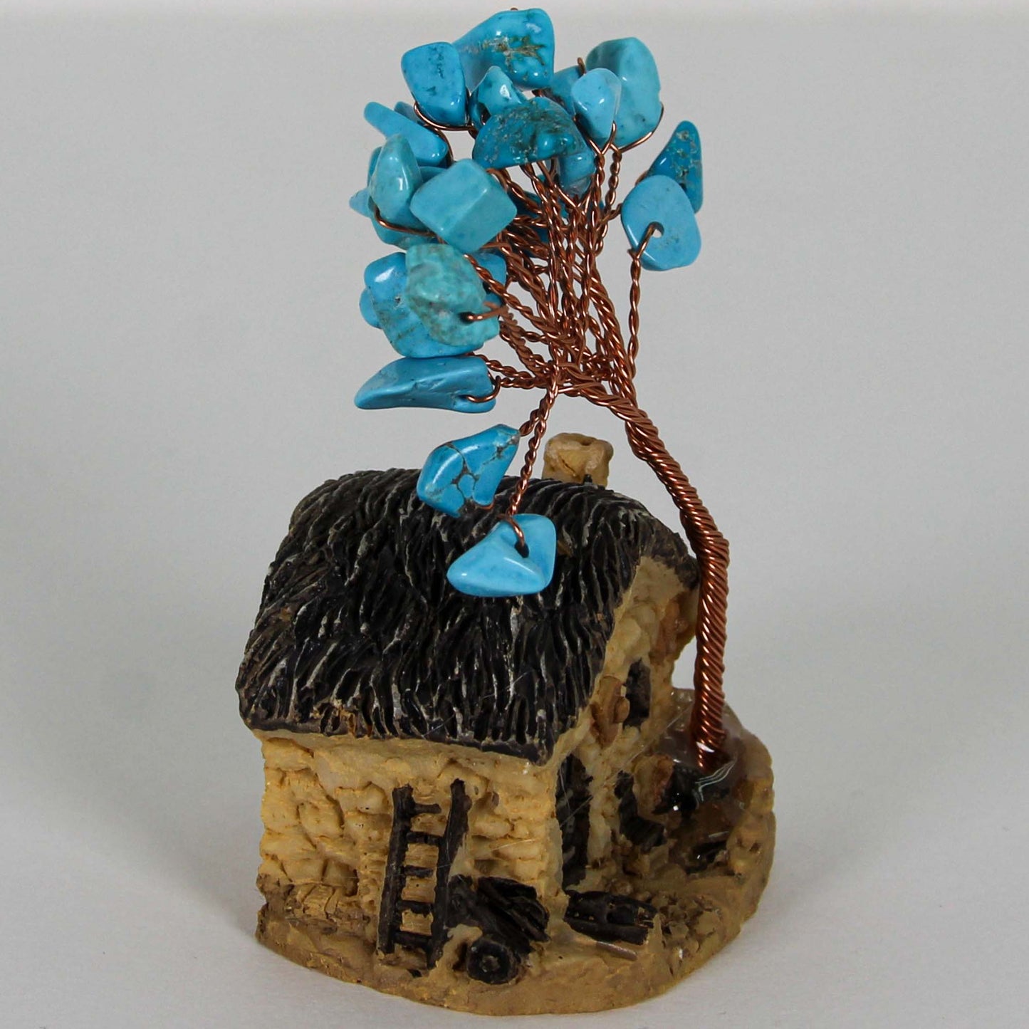 Cottage With Turquoise Gemstone Tree of life Gold & Silver Pawn Shop