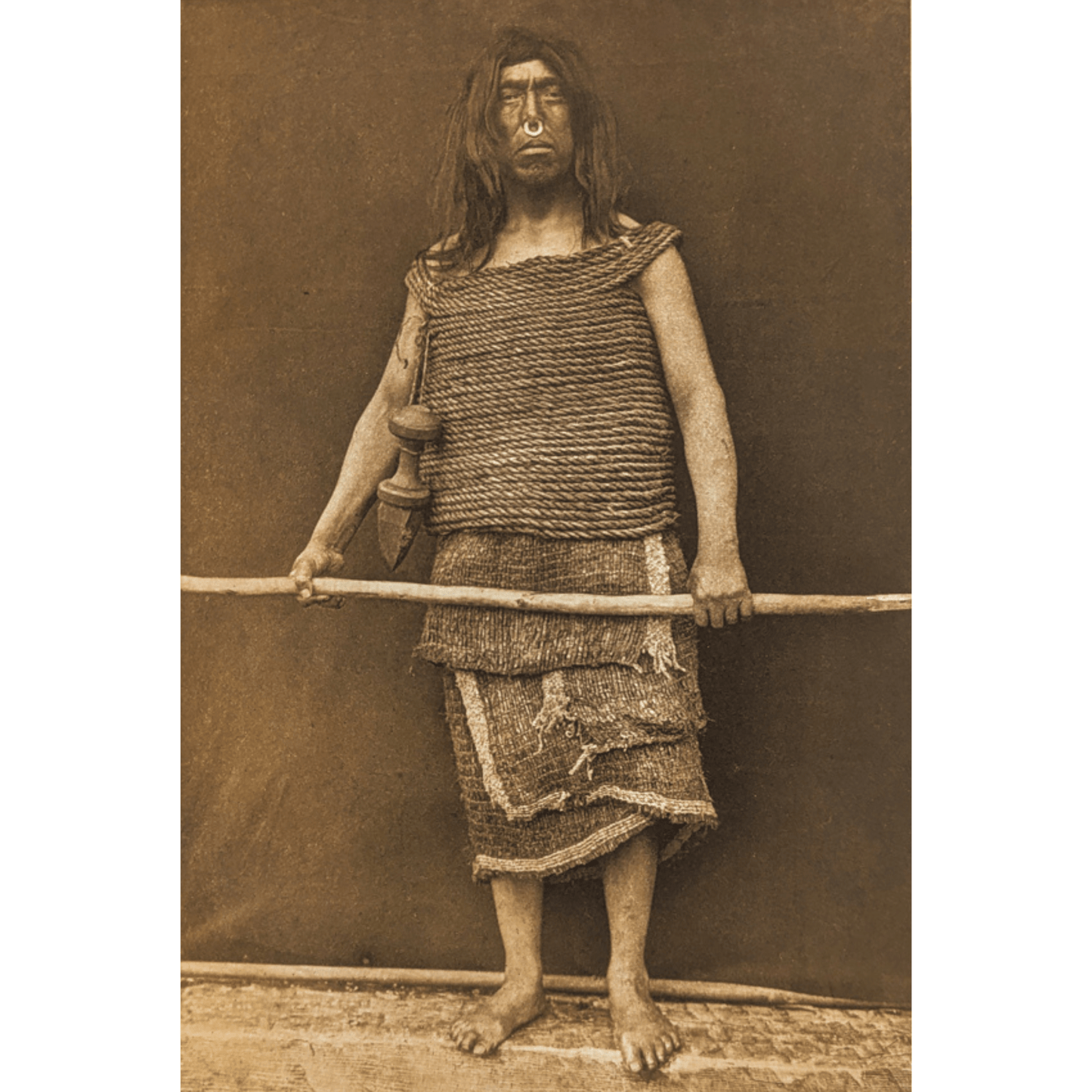 Edward Curtis; Nakoaktok Warrior Art G S Pawn