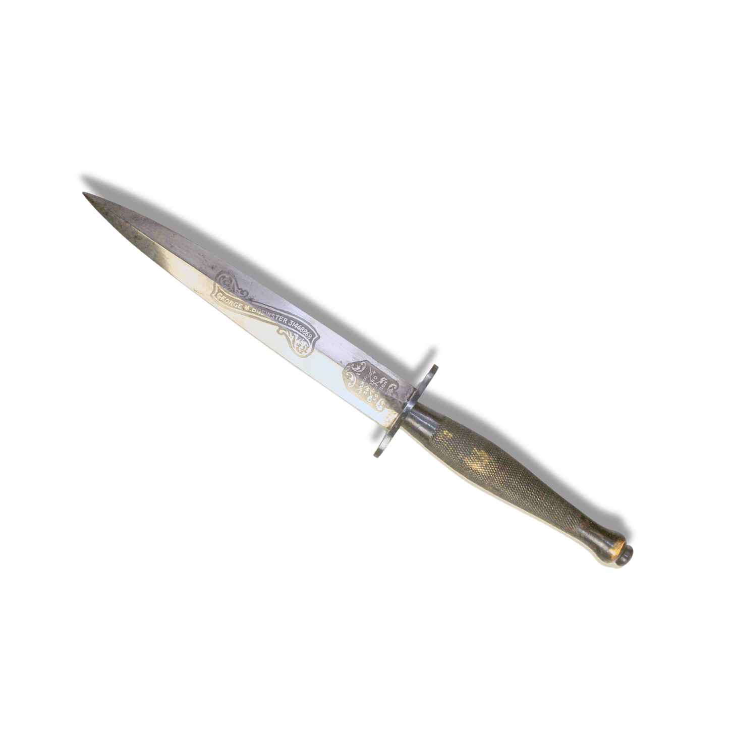 F-S Type George M Brewster combat Knife Gold & Silver Pawn Shop