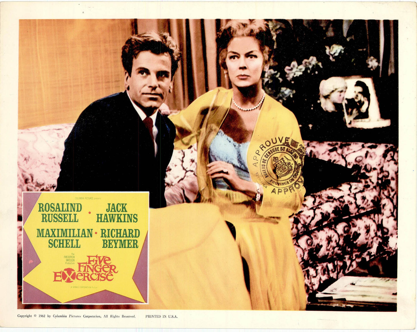 Five Finger Exercise: Original Lobby Card Bundle, 1962 Art G S Pawn