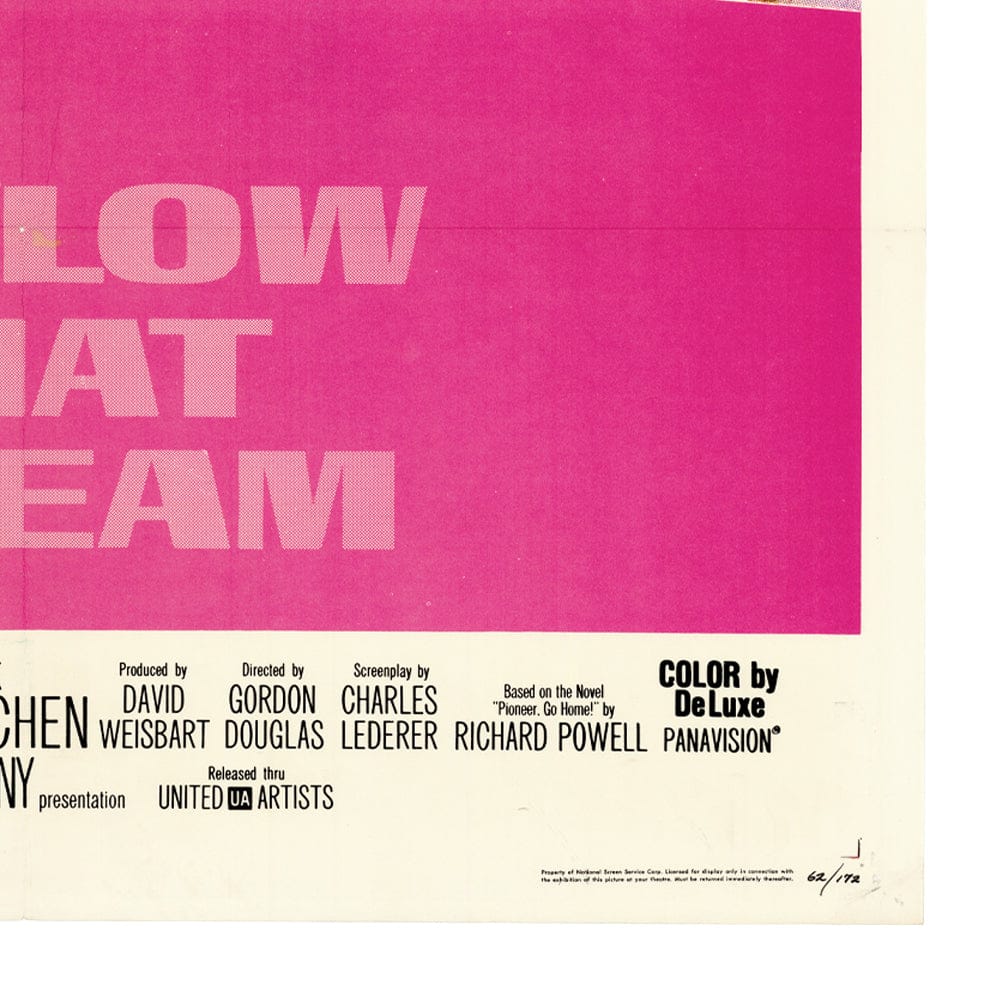 Follow that Dream: Original One Sheet Movie Poster, 1962 Art G S Pawn