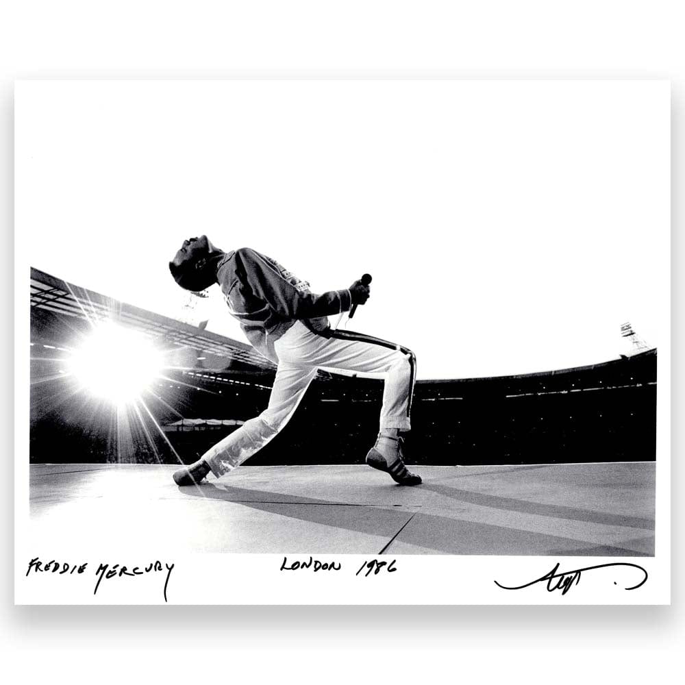 Neal Preston; Freddie Mercury Wembley Stadium Art G S Pawn 14 x 11" Open Edition