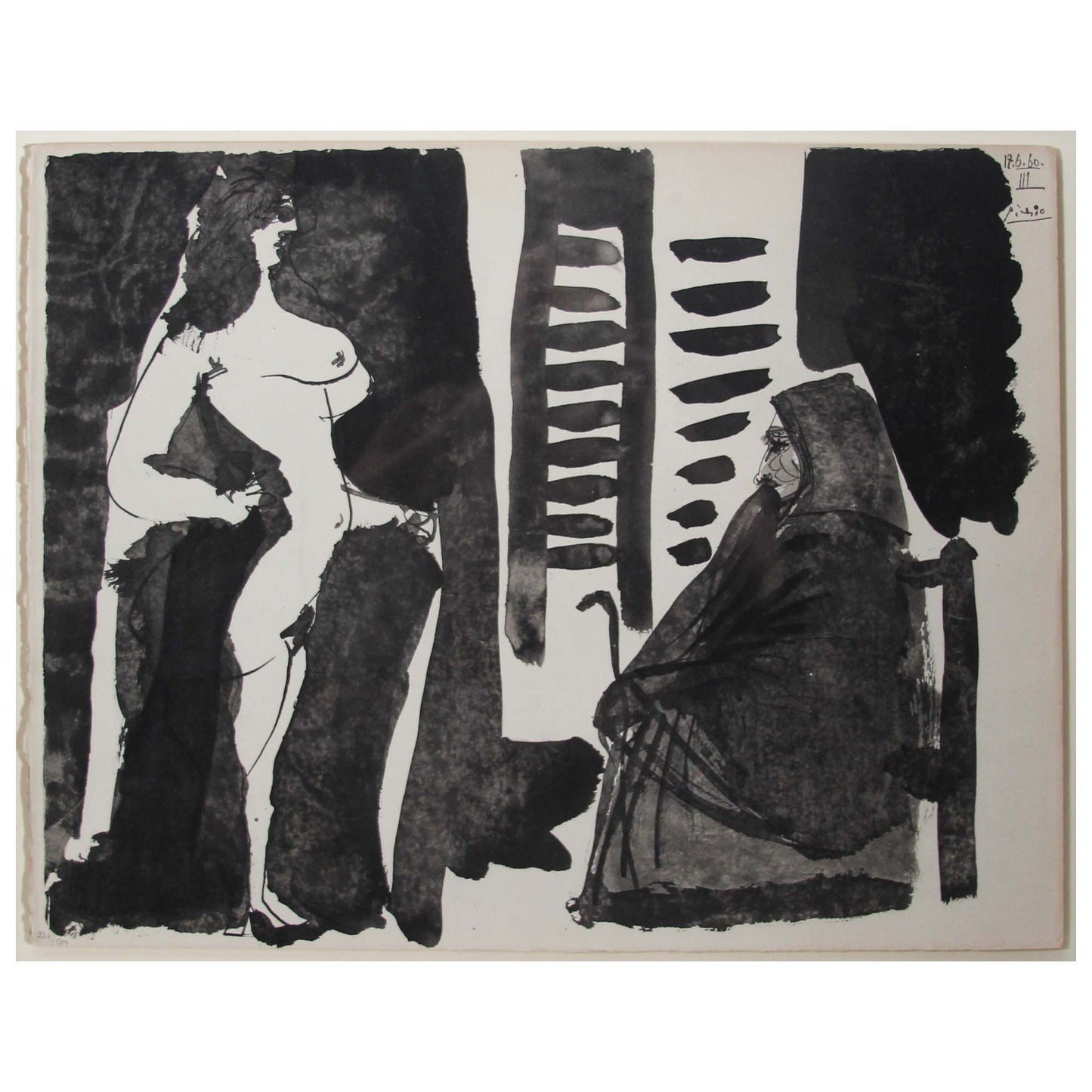 Pablo Picasso: Jeune Fille Et Vieille Femme, from Toros, 1960 Art G S Pawn