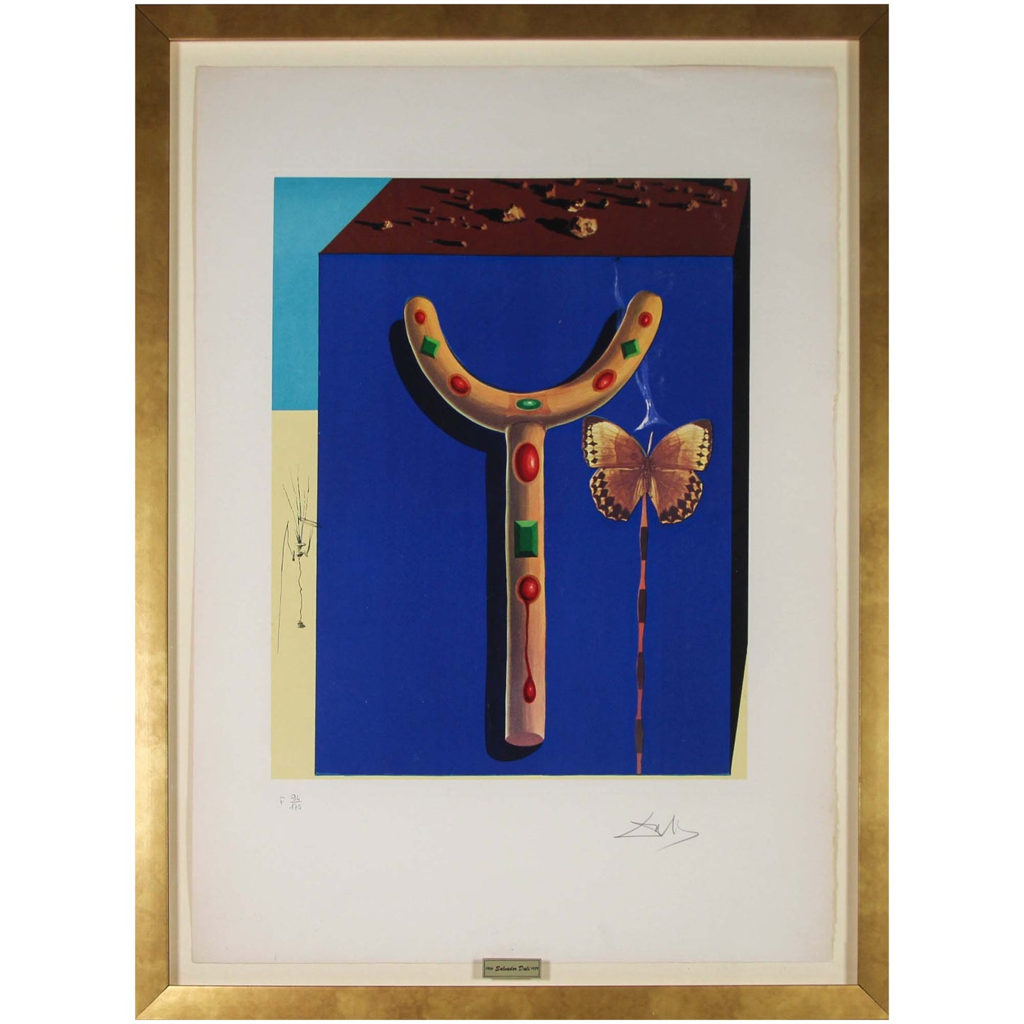 Salvador Dali; Memories of Surrealism - Bejeweled Crutch Art Gold & Silver Pawn Shop