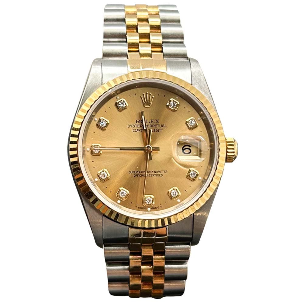 1995 Two Rolex Datejust Wristwatch – & Silver Pawn Shop