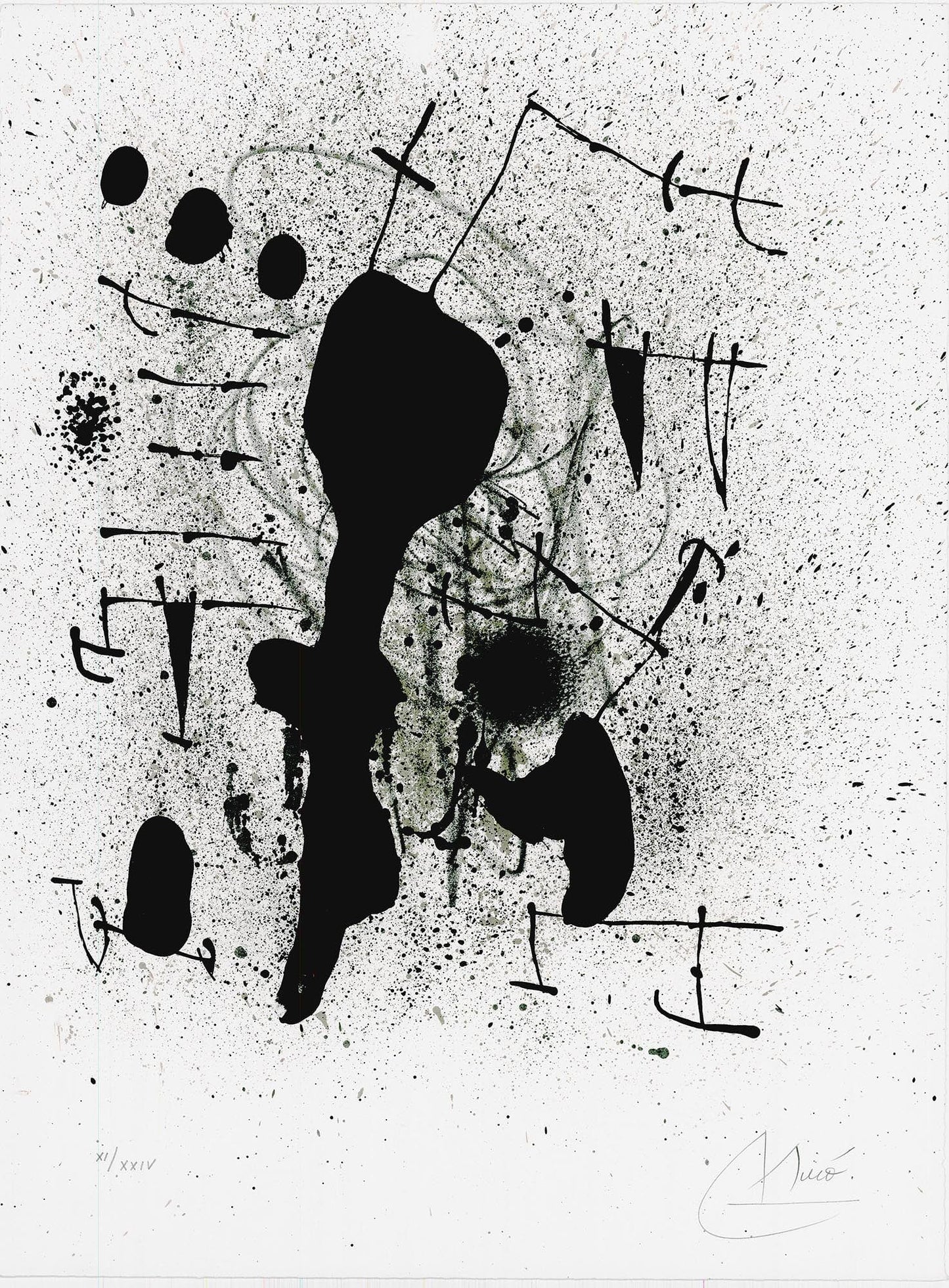 Joan Miró: Liberté des Libertés, Original Lithograph, Untitled 05, 1971 Art G S Pawn