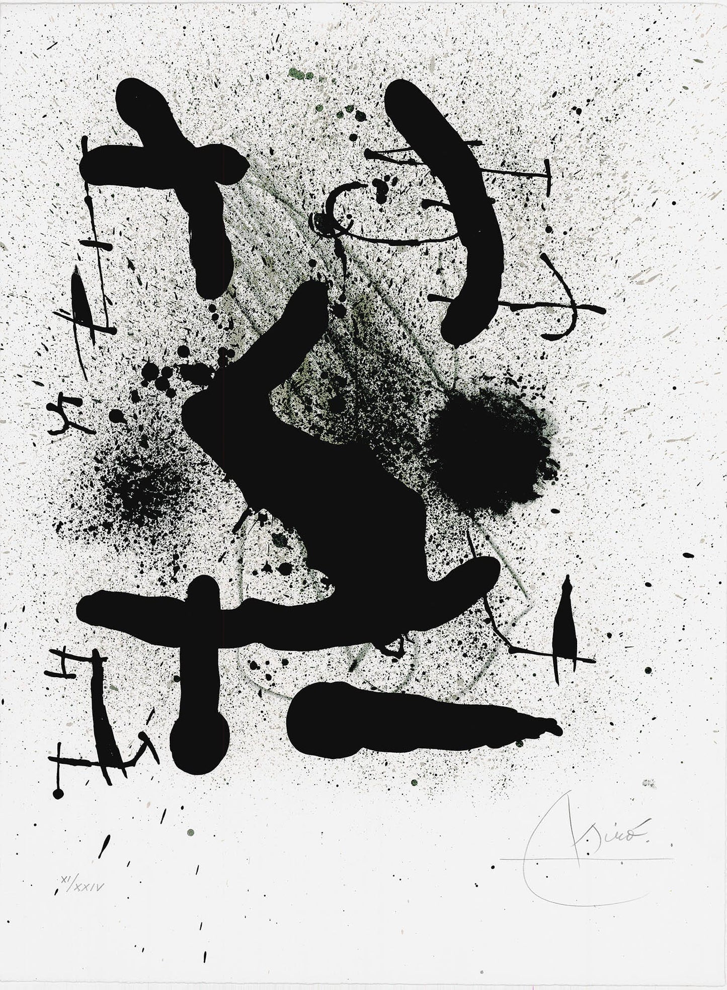 Joan Miró: Liberté des Libertés, Original Lithograph, Untitled 08, 1971 Art G S Pawn