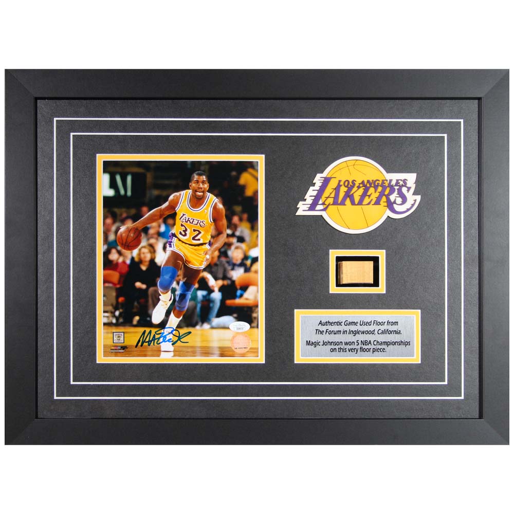 Magic Johnson Autographed Signed Framed Los Angeles Lakers 