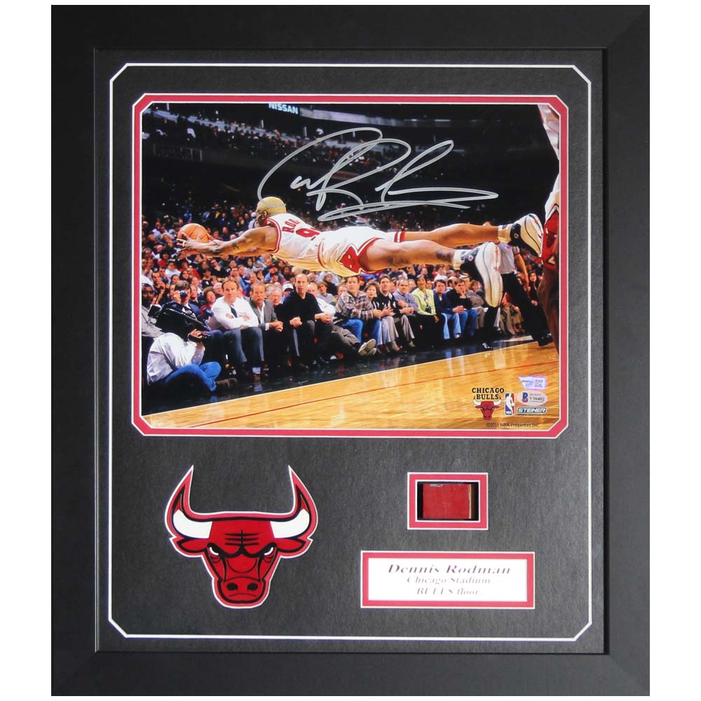 Dennis Rodman Signed Authentic Chicago Bulls Jersey Beckett 