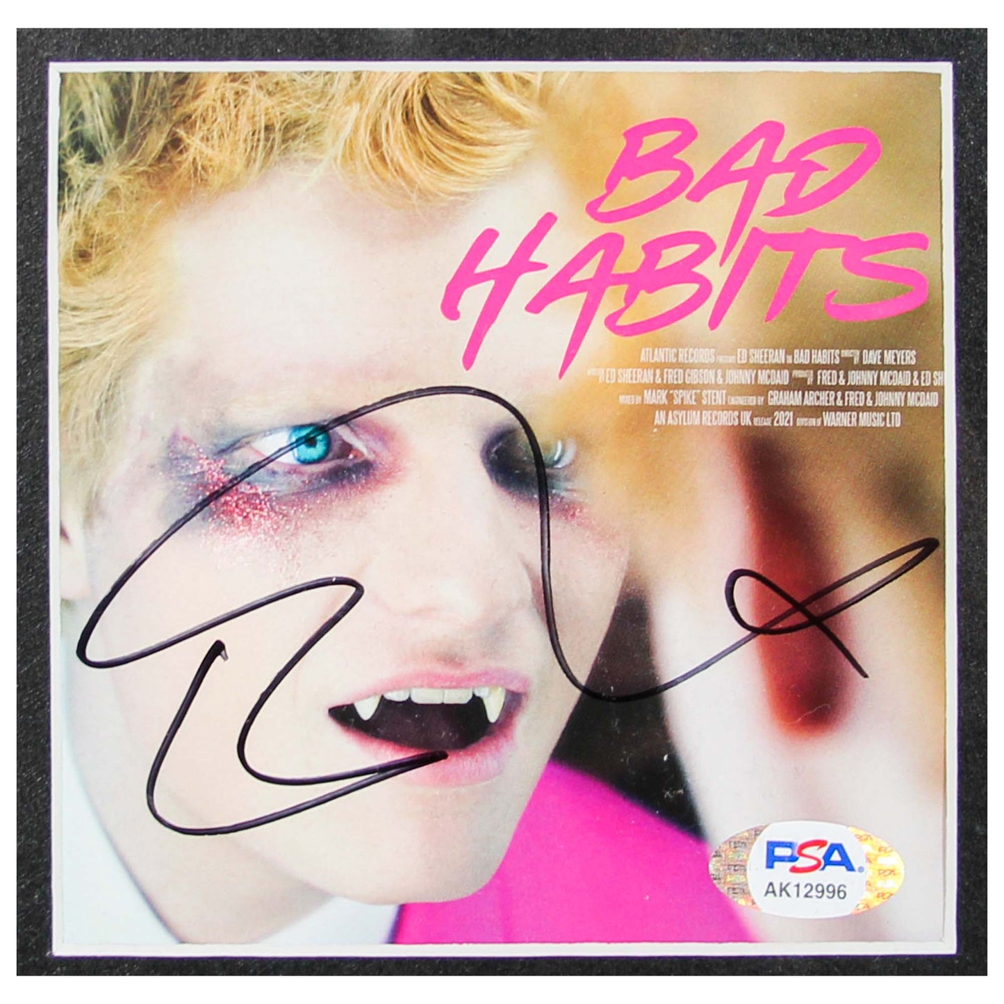 "Bad Habits" Ed Sheeran Signed Memorabilia Gold & Silver Pawn Shop