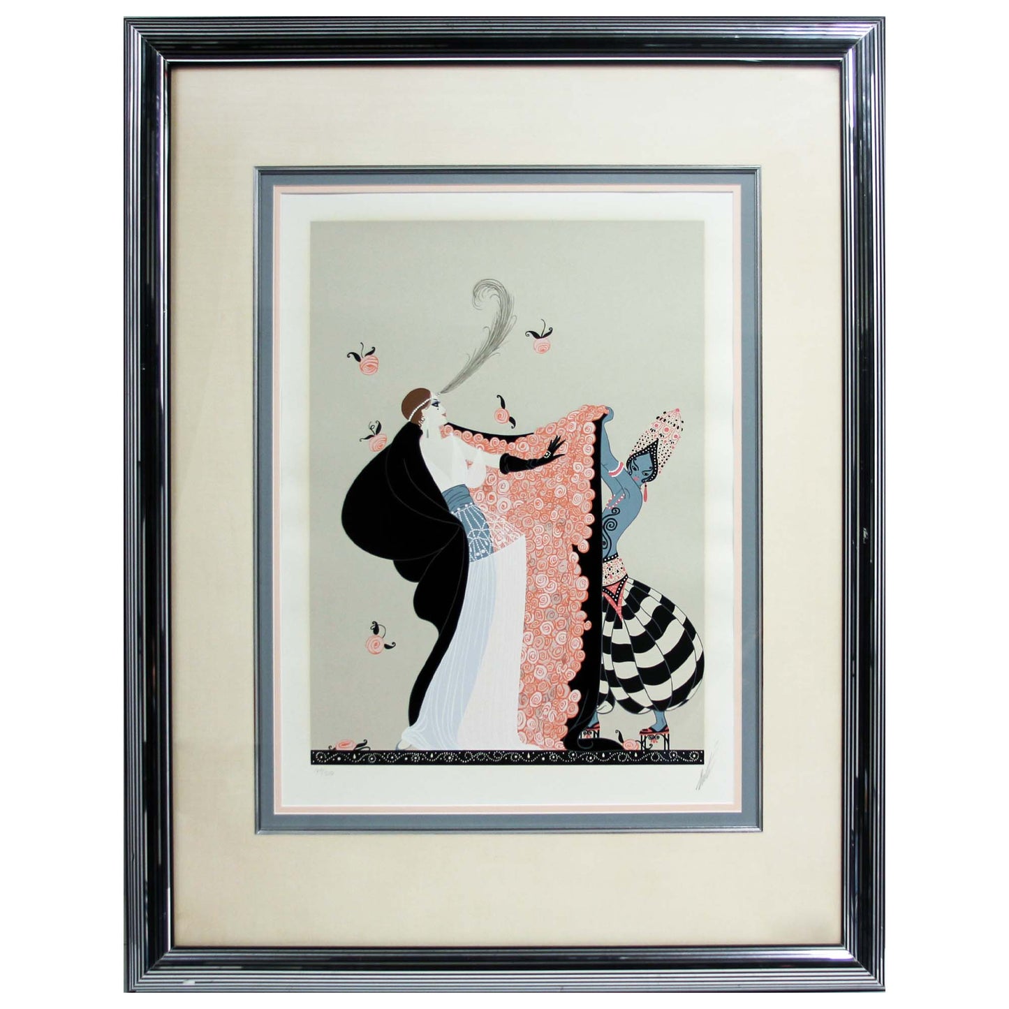 Erte; Flowered Cape Art Gold & Silver Pawn Shop