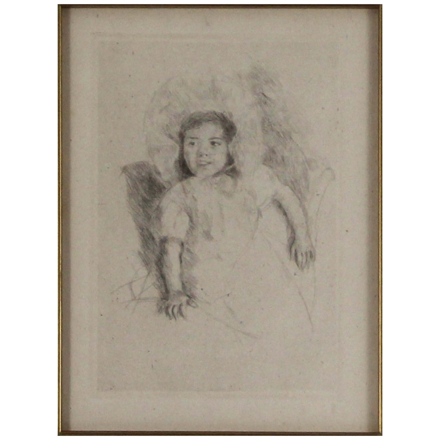 Mary Cassatt; Margot Wearing A Bonnet 1902 Gold & Silver Pawn Shop