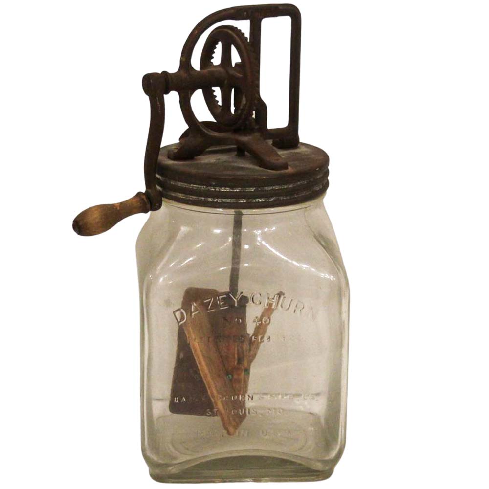 Antique Dazey Churn No. 40 Mason Jar Butter Churn Gold & Silver Pawn Shop