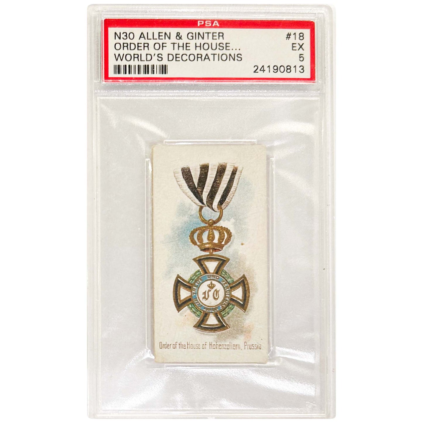 Allen & Ginter; Order of The House of Hohezollern PSA/DNA Gold & Silver Pawn Shop