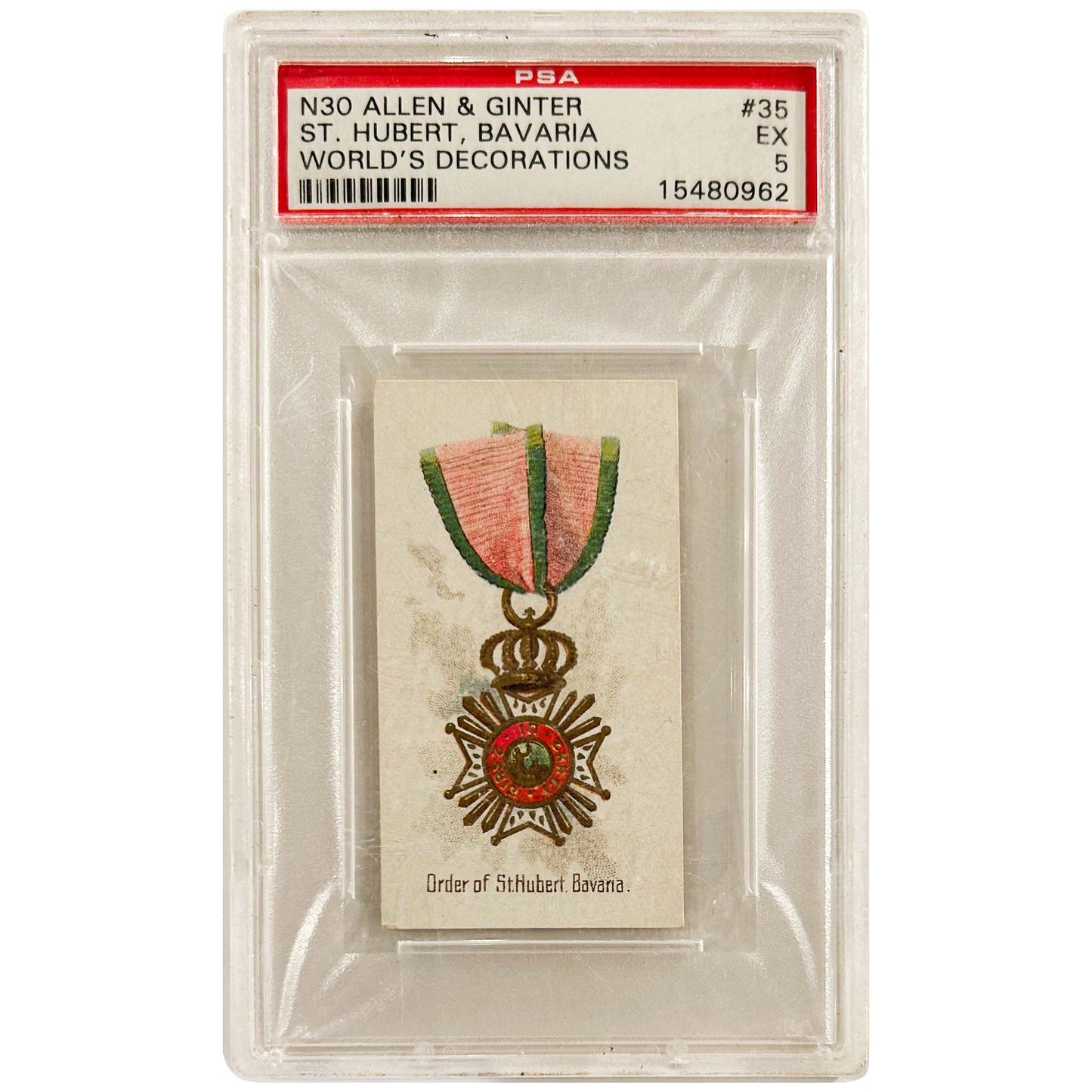Allen & Ginter; Order of St. Hubert World's Decorations PSA Gold & Silver Pawn Shop