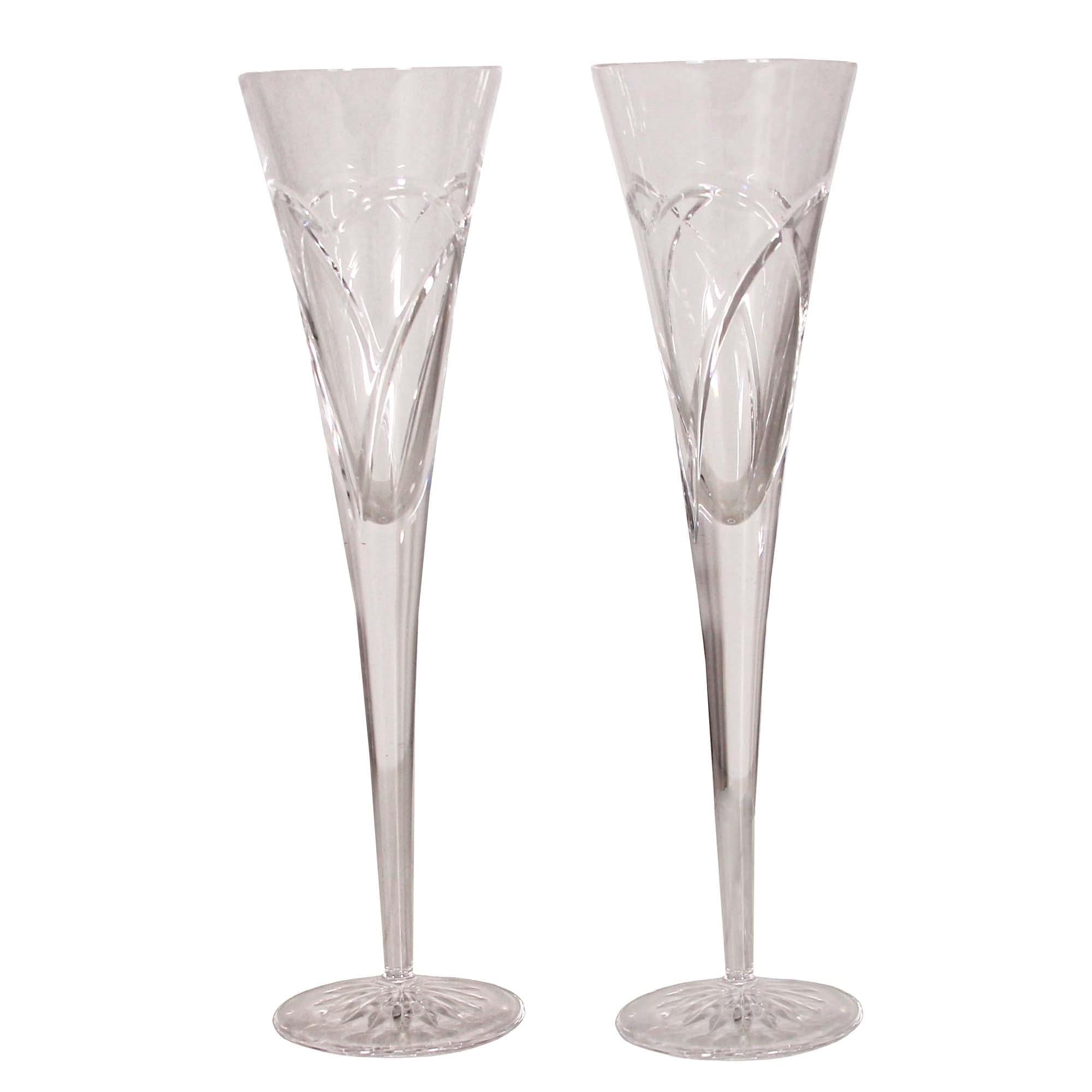 Waterford Crystal Champagne Glass Set – Gold & Silver Pawn Shop
