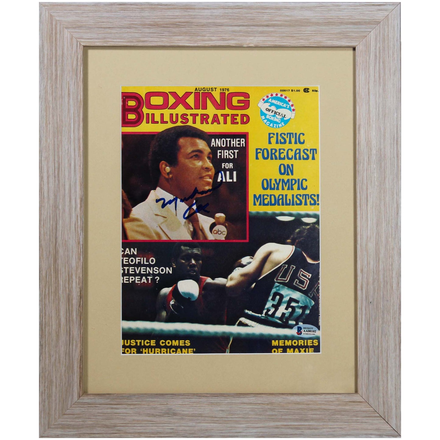 Muhammad Ali Signed Boxing Illustrated Magazine Gold & Silver Pawn Shop