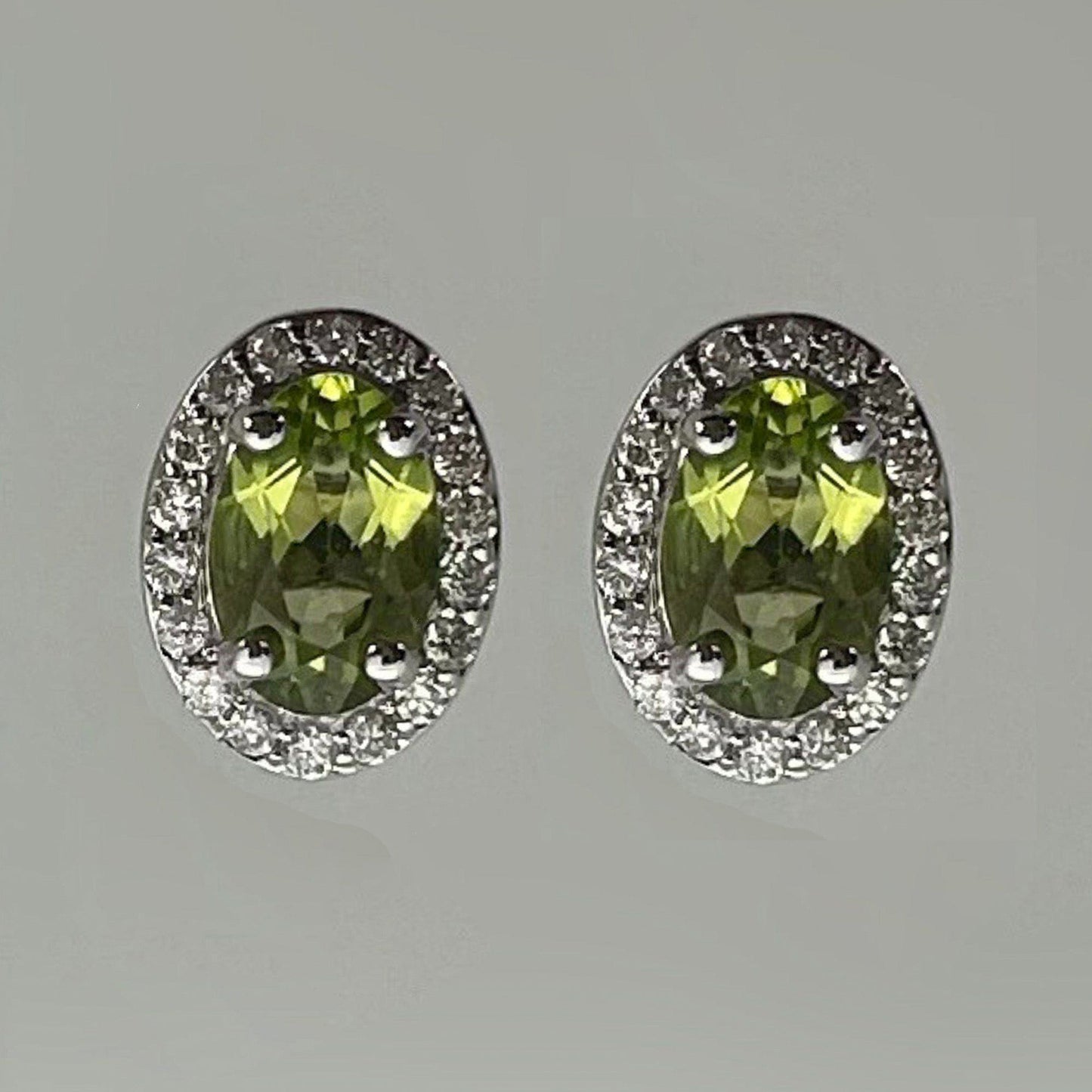 Diamond Halo Stud Earrings Gold & Silver Pawn Shop