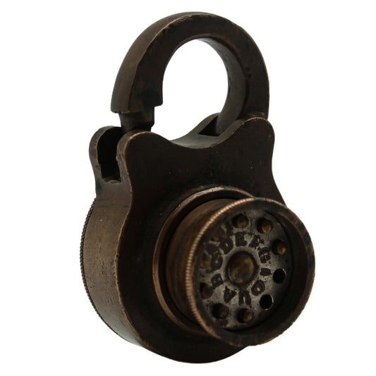 Antique Brass Clark Combination Lock