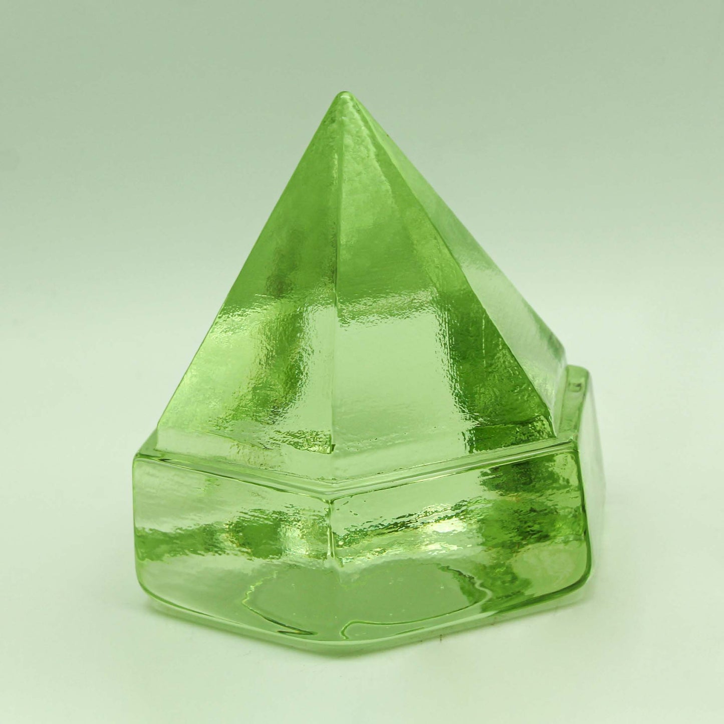 Glass Desk Prism Gold & Silver Pawn Shop