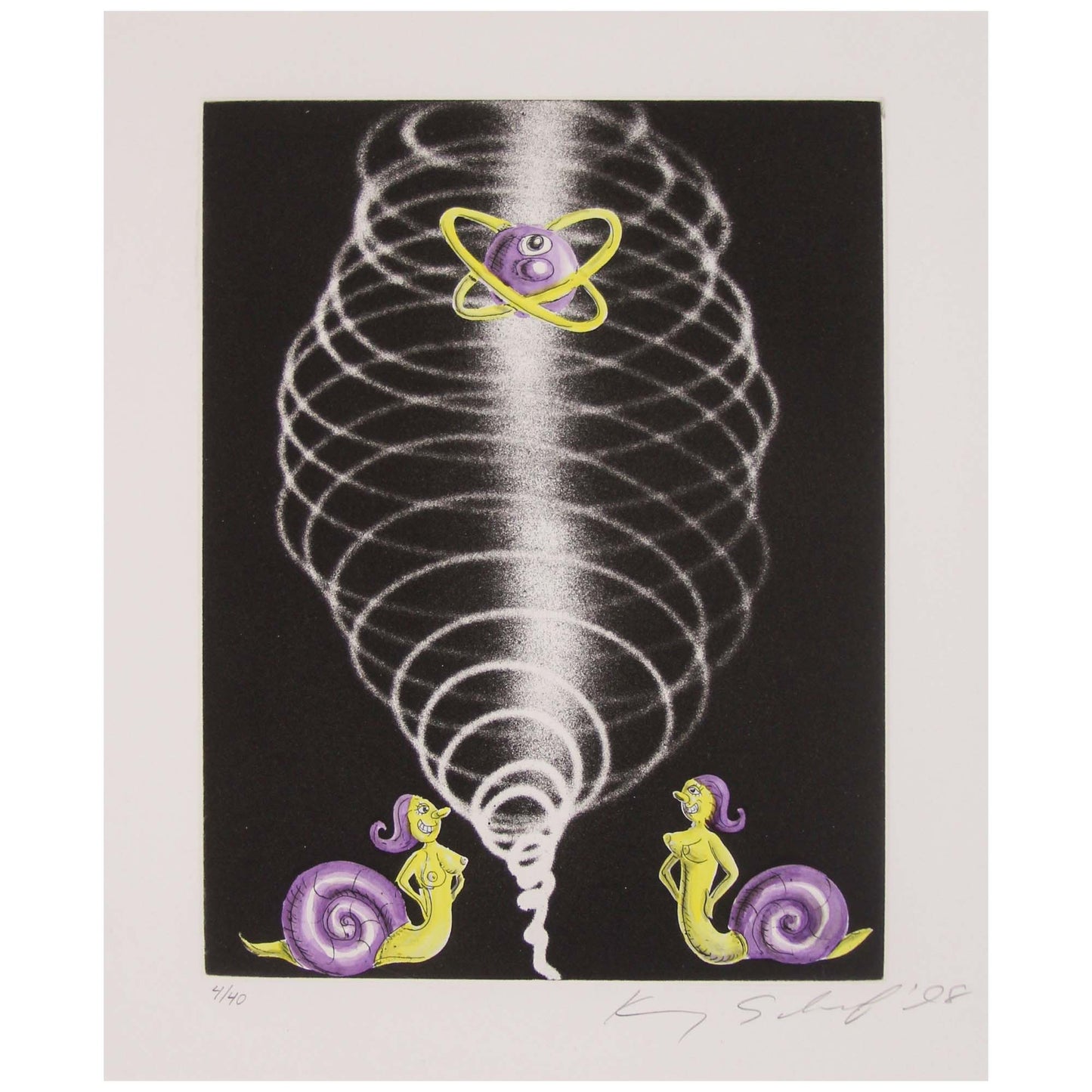 Kenny Scharf; Snail Nymphs
