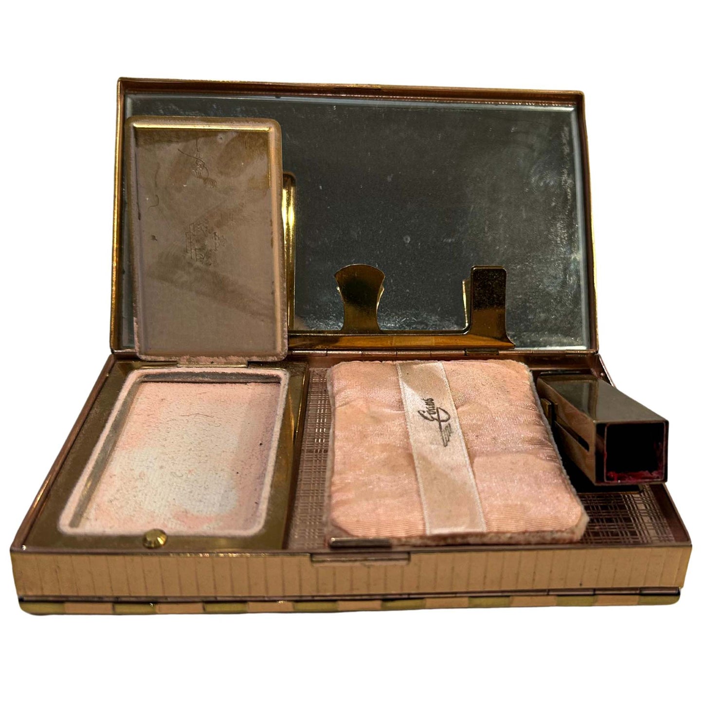 Vintage Makeup Compact Gold & Silver Pawn Shop